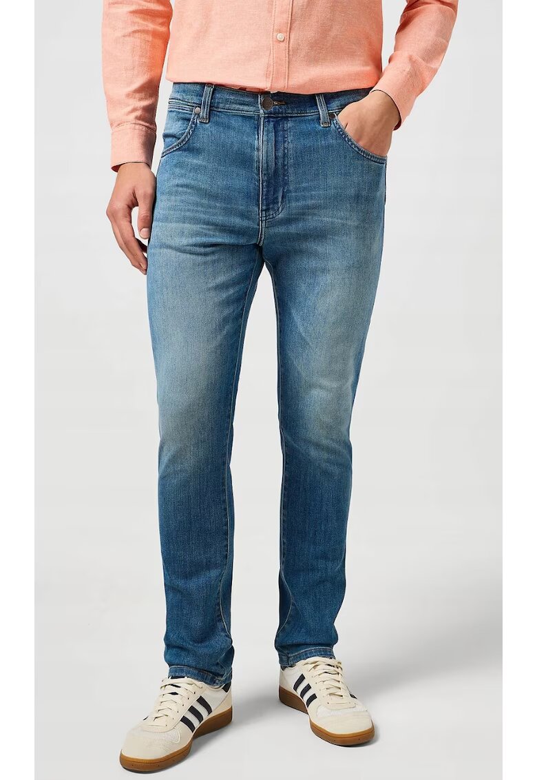 Wrangler Мъжки дънки - LARSTON SLIM - дишащи - сини - памук