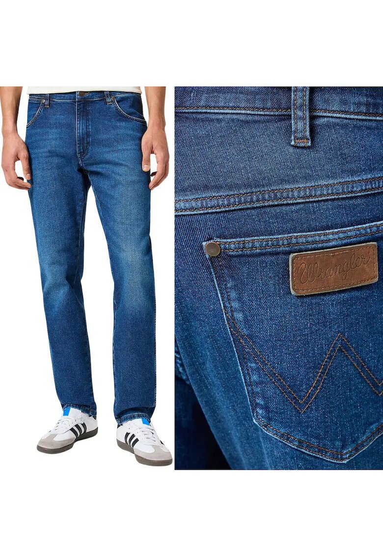 Wrangler Мъжки дънки River W31 L32 - тъмносини - стеснен силует