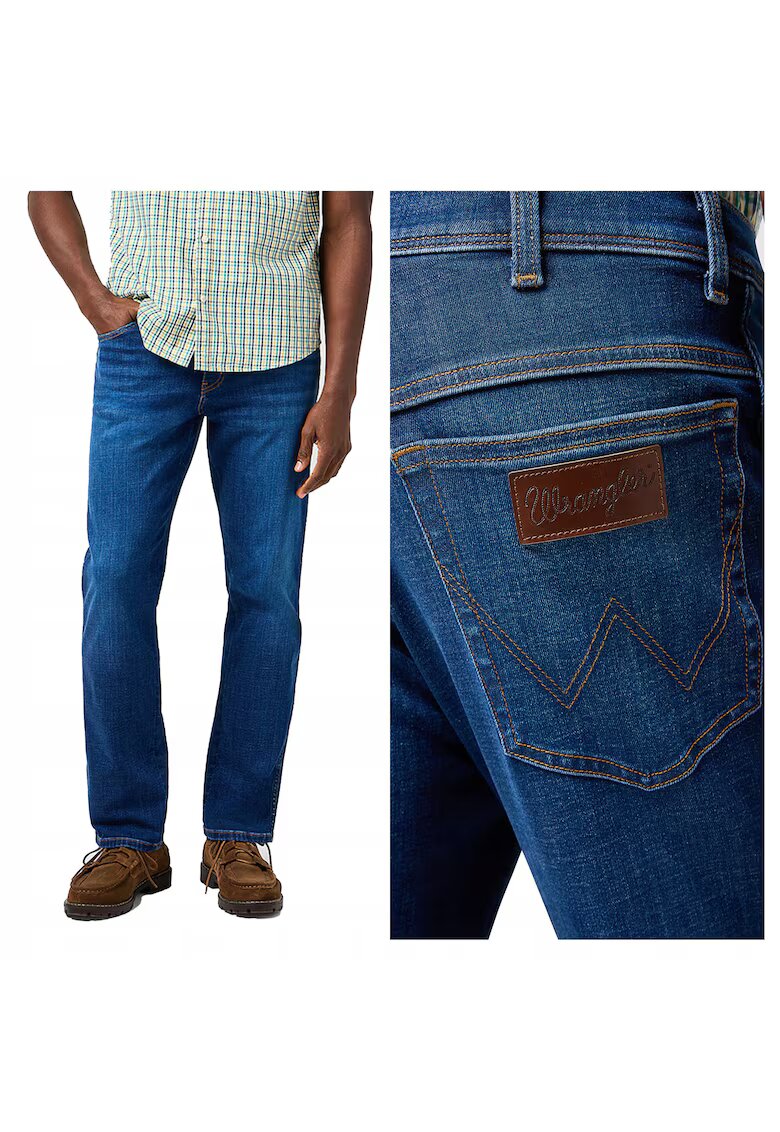 Wrangler Мъжки дънки - Texas - права кройка - средна талия - 5 джоба - цип - дълги - памук - W33-L34 US