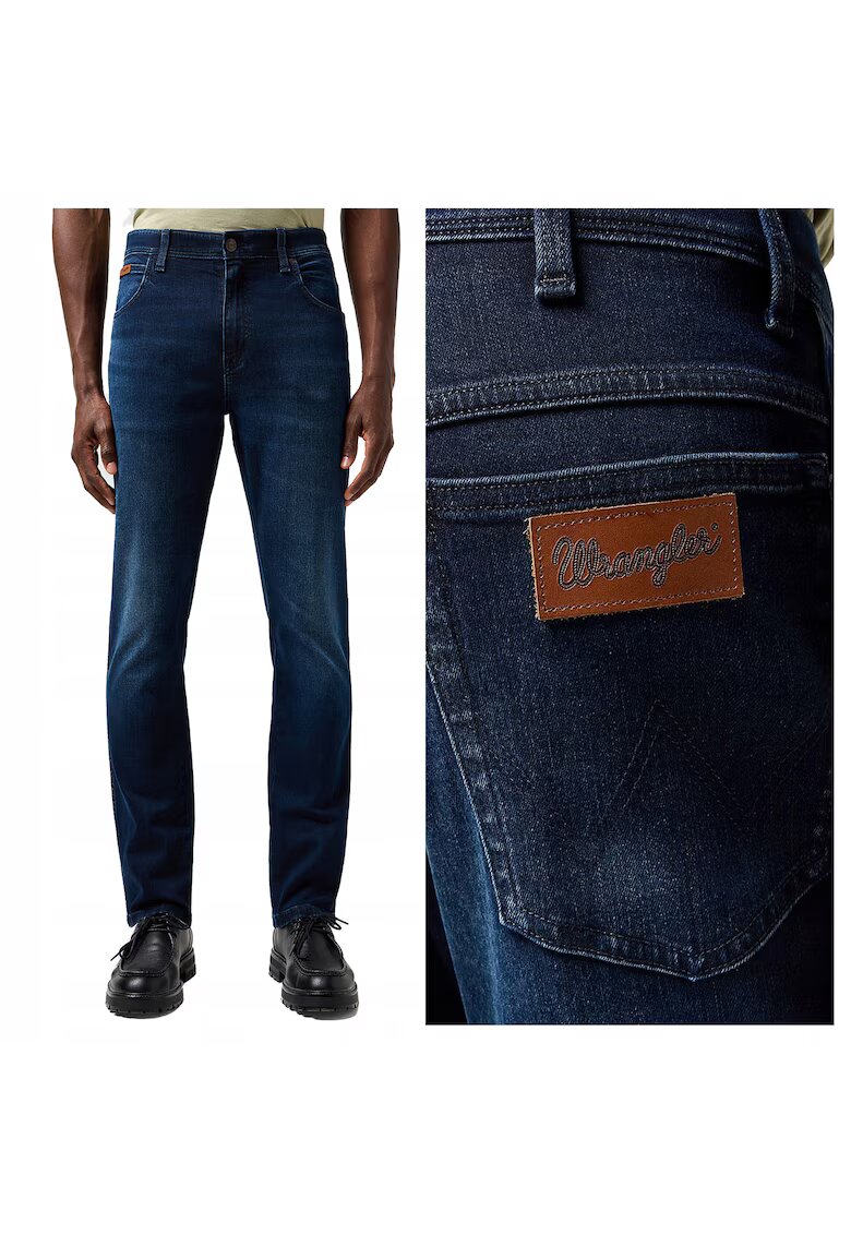 Wrangler Мъжки дънки - Texas - Slim Fit - Средна талия - Цип - Дълги - 5 джоба - Памук