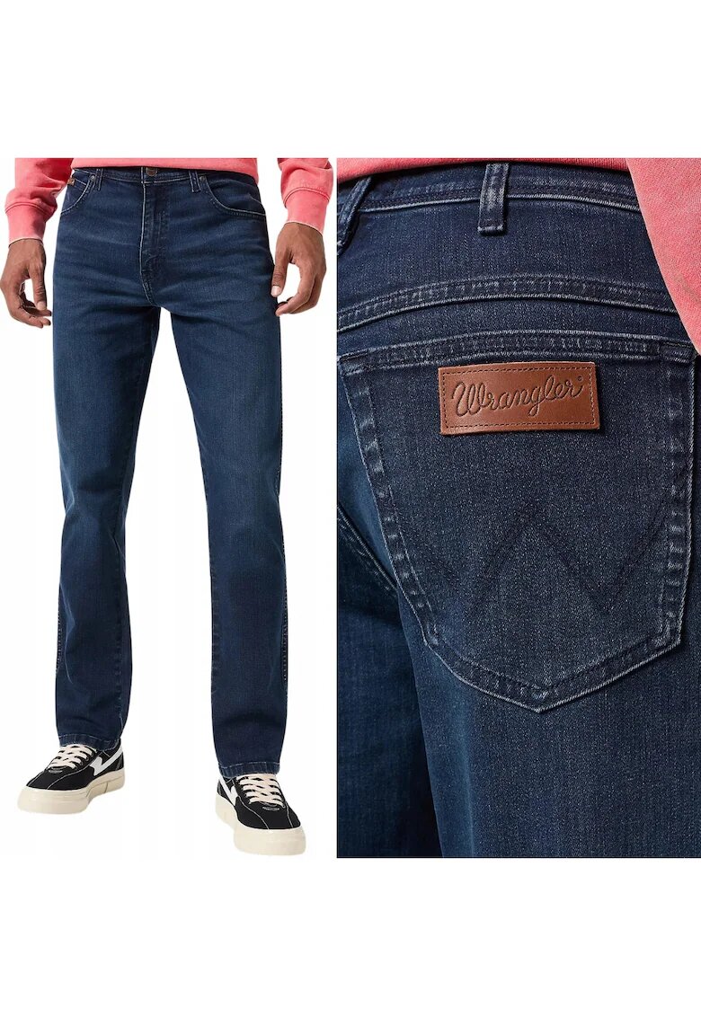 Wrangler Мъжки дънки Texas Slim тъмносини
