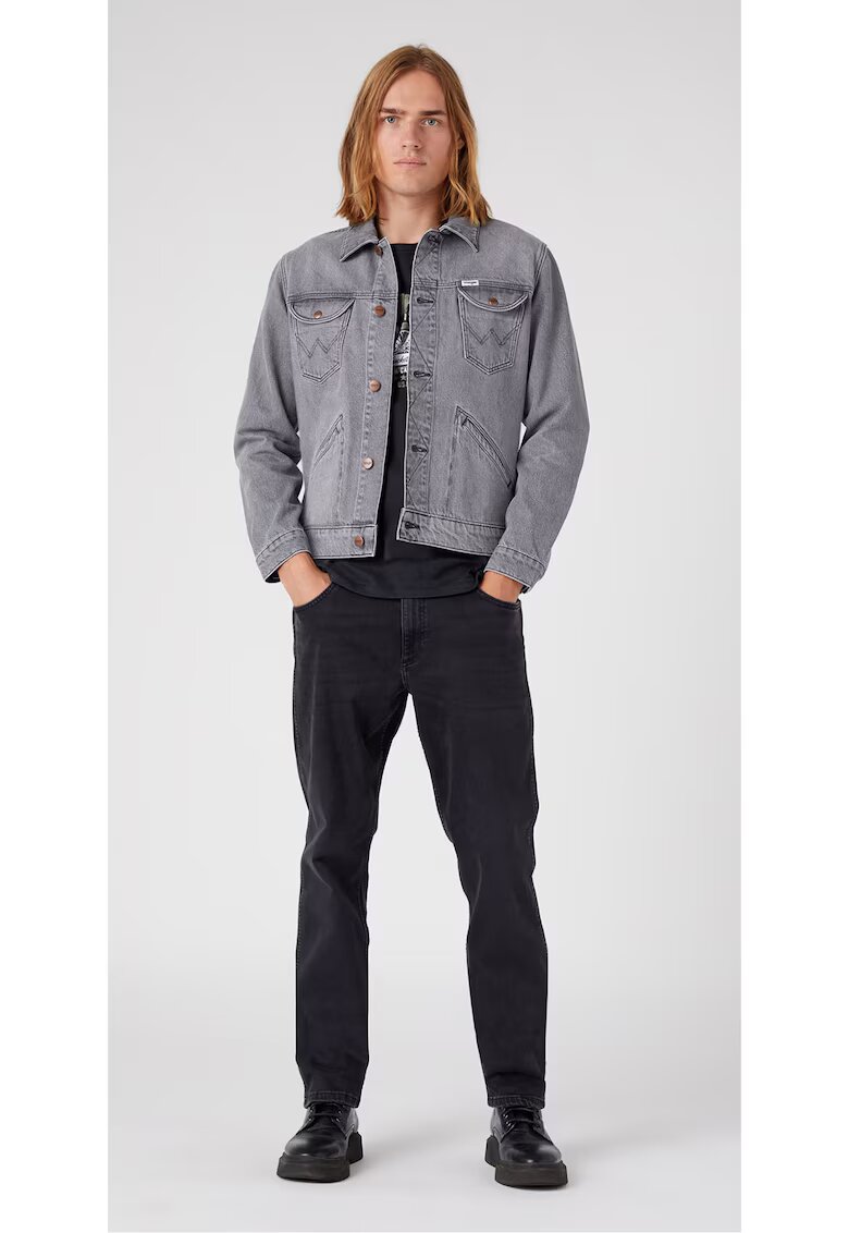 Wrangler Мъжко дънково яке - 302746873 - Памук - Сиво