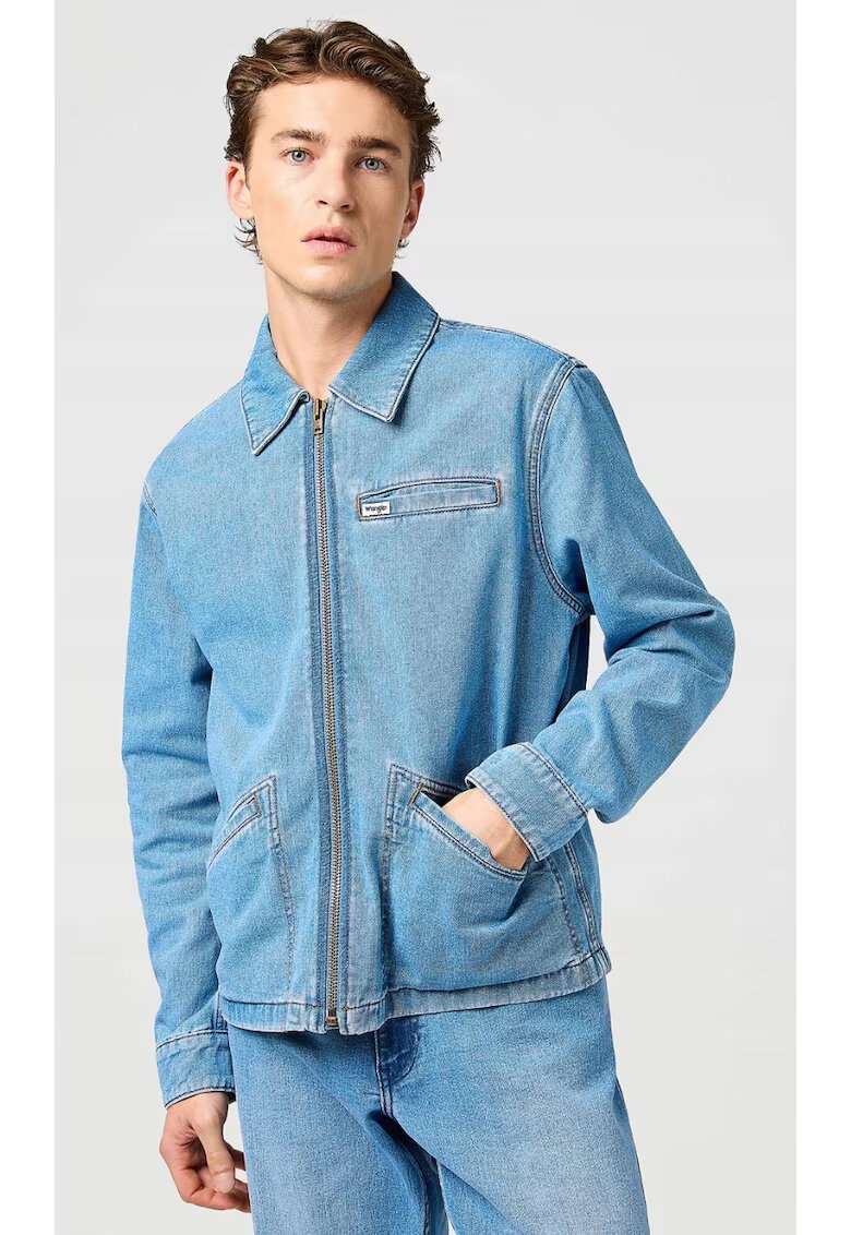 Wrangler Мъжко яке - RODEO UTILITY JACKET - цип - синьо