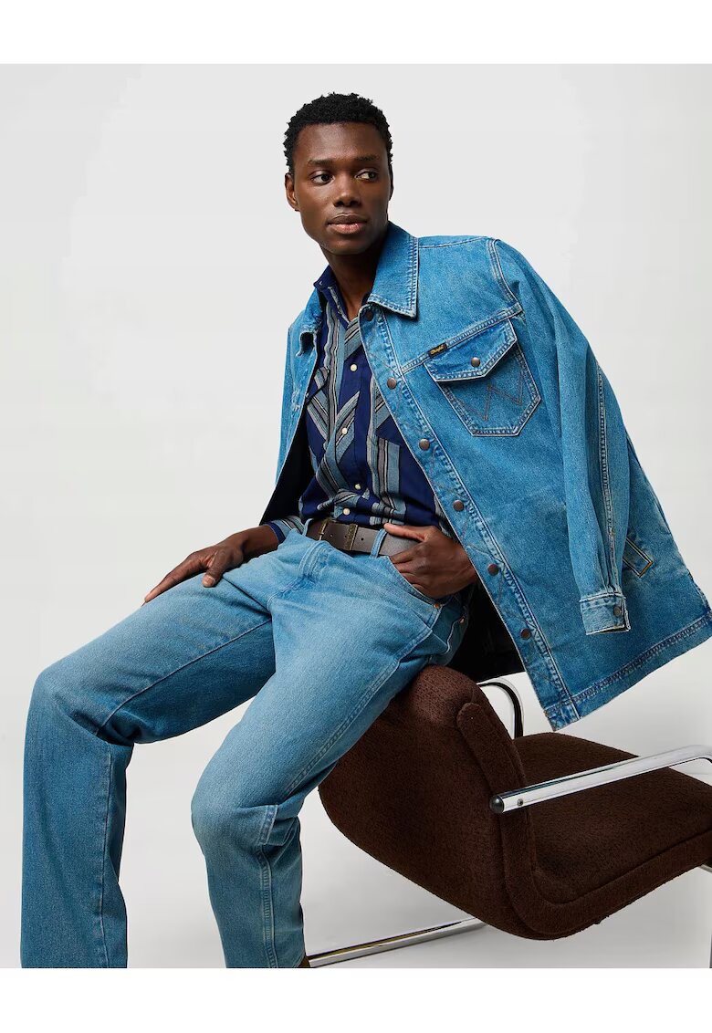 Wrangler Мъжко яке - Wrange Jacket - Свободна кройка - Деним дизайн - Без качулка - С копчета - Памук - XL INTL