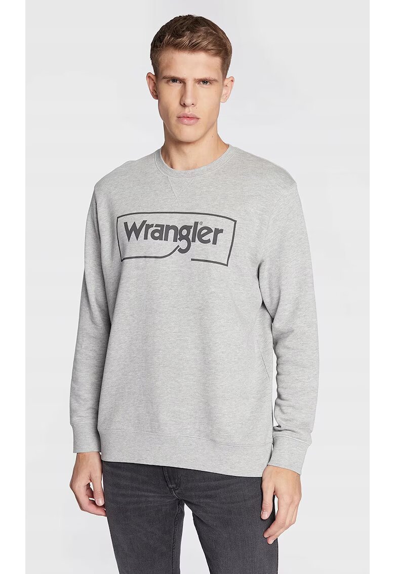 Wrangler Суитшърт Frame Logo - - еластичен памук - класическа кройка