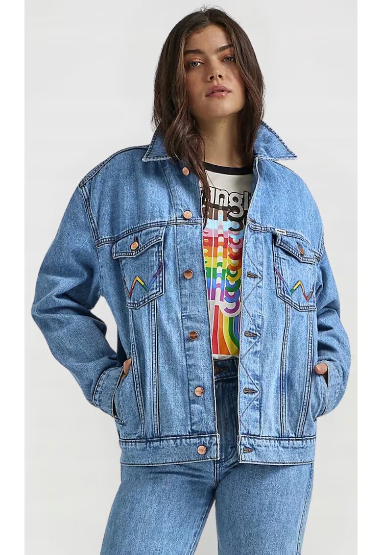 Wrangler Яке от деним Anti-Fit Trucker - свободна кройка - 100% памук
