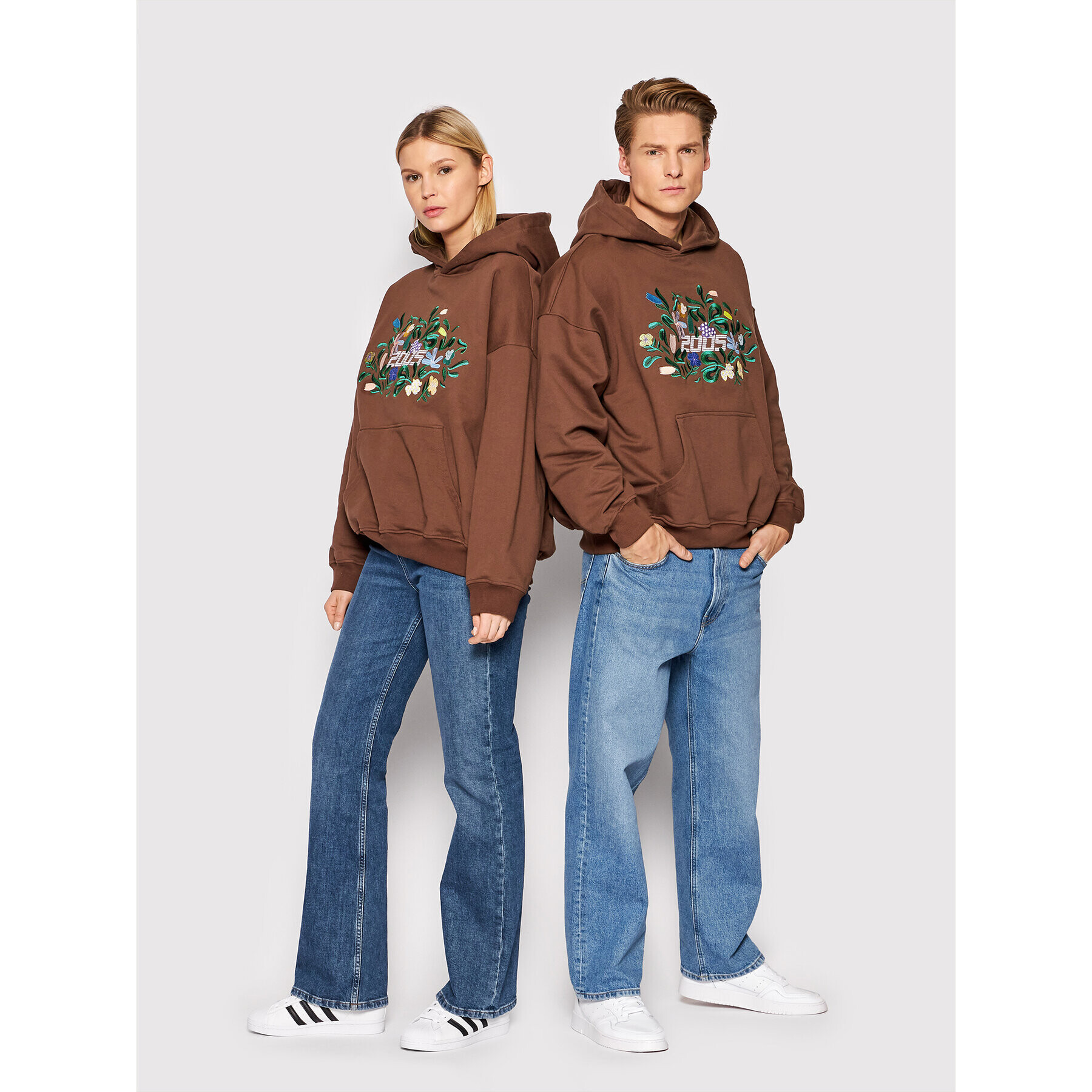 2005 Суитшърт Unisex Autumn Кафяв Regular Fit - Pepit.bg