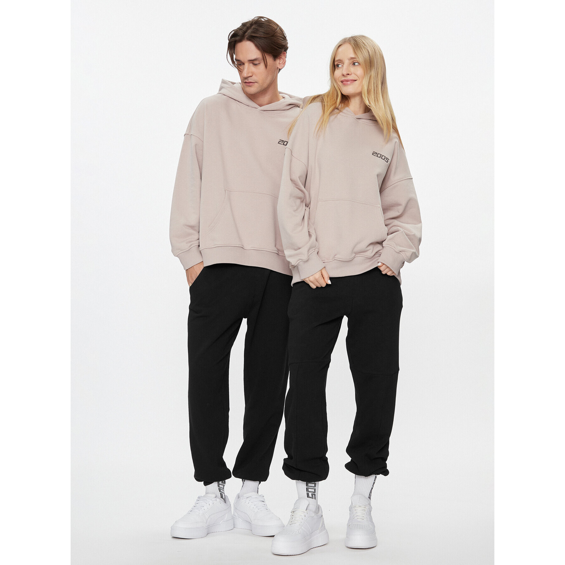 2005 Суитшърт Unisex Basic Бежов Relaxed Fit - Pepit.bg