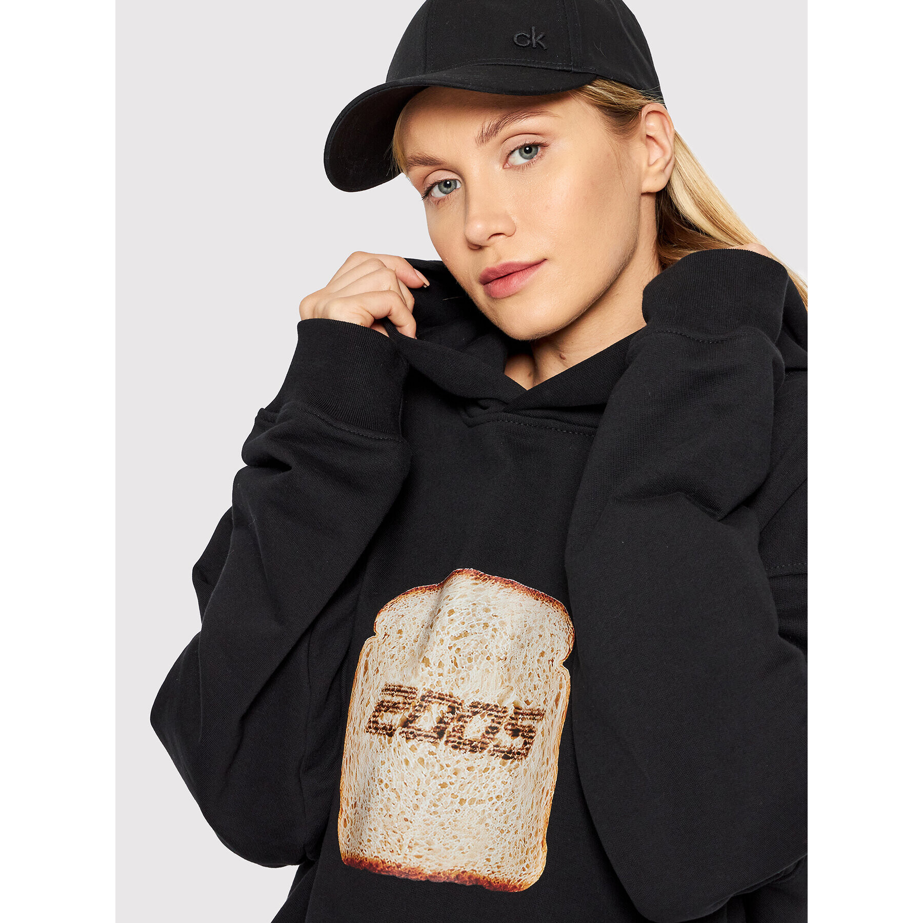 2005 Суитшърт Unisex Breadslice Черен Relaxed Fit - Pepit.bg