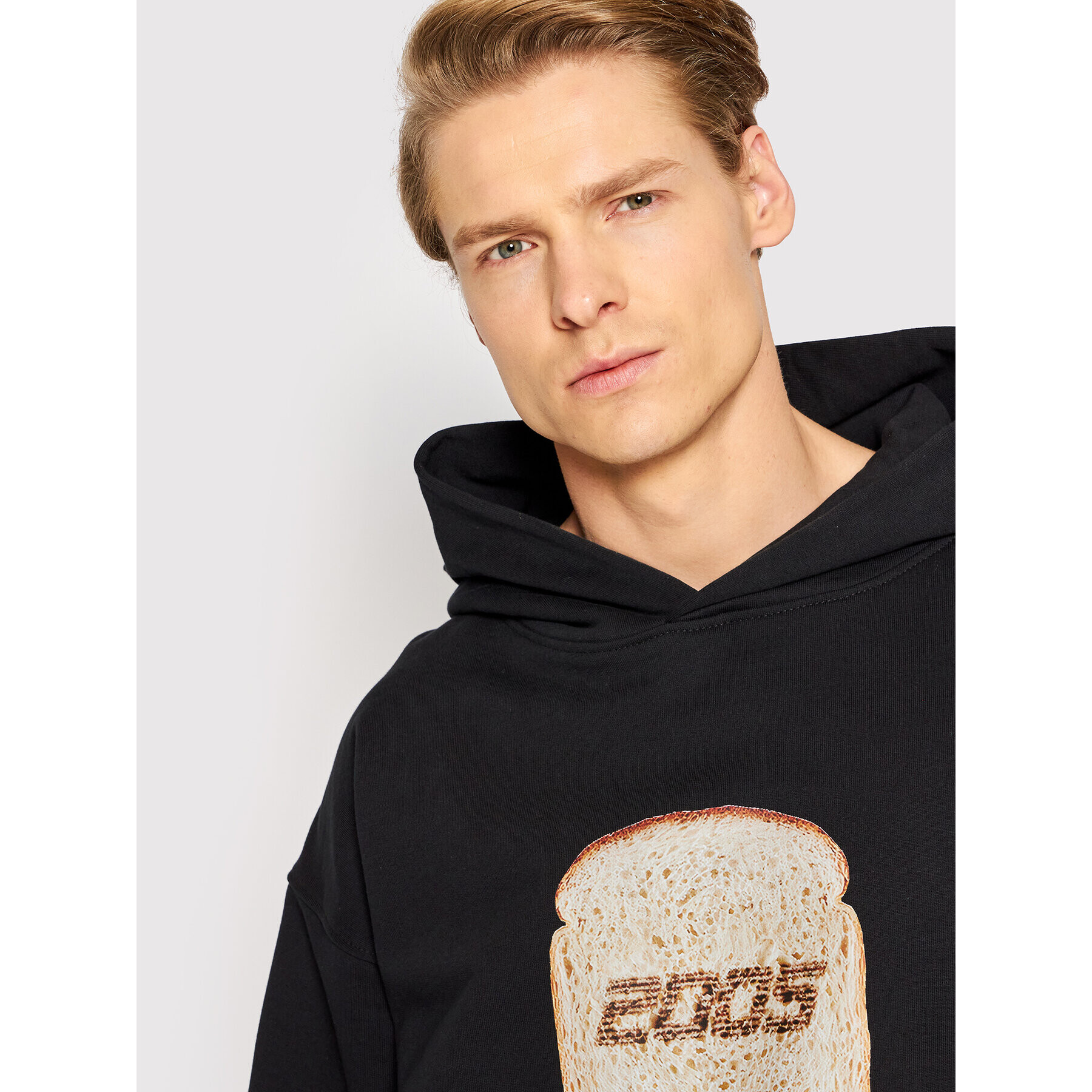 2005 Суитшърт Unisex Breadslice Черен Relaxed Fit - Pepit.bg