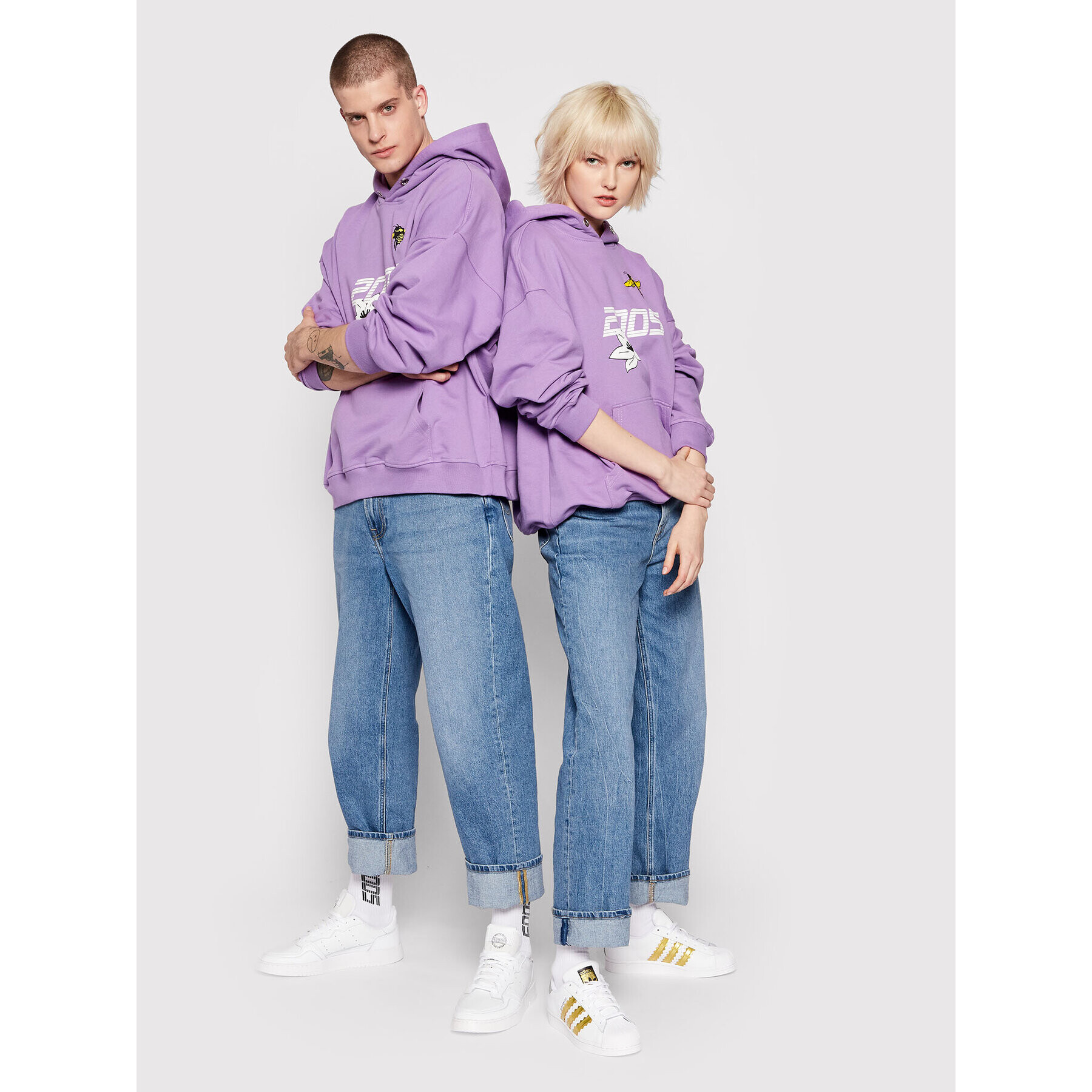 2005 Суитшърт Unisex Garden Виолетов Relaxed Fit - Pepit.bg