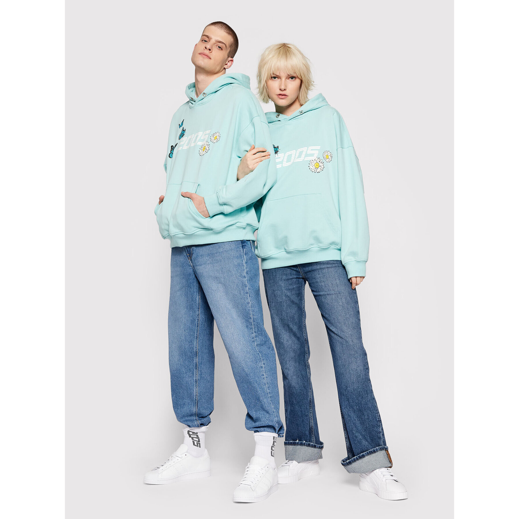 2005 Суитшърт Unisex Garden Зелен Relaxed Fit - Pepit.bg