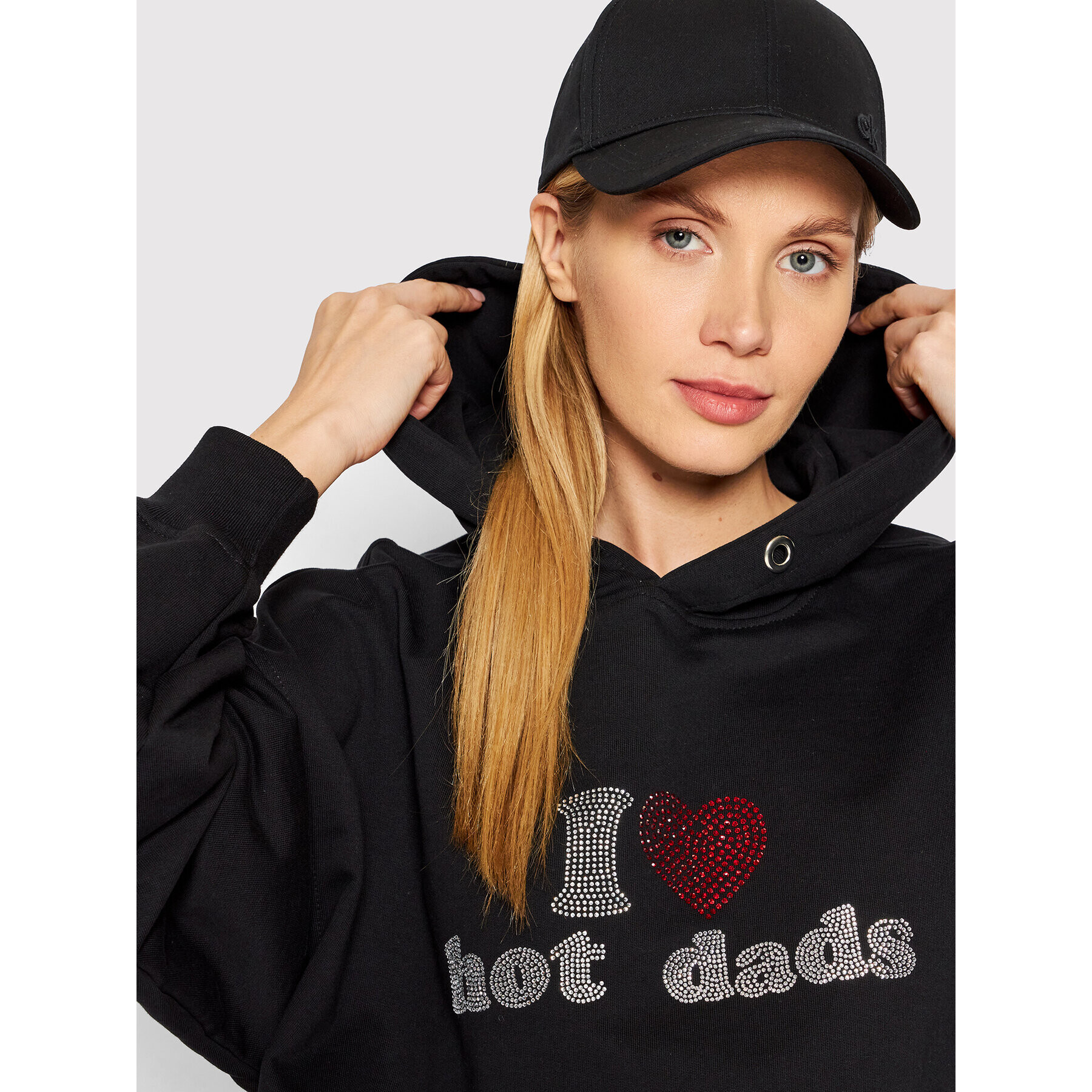 2005 Суитшърт Unisex Hot Dads Черен Relaxed Fit - Pepit.bg