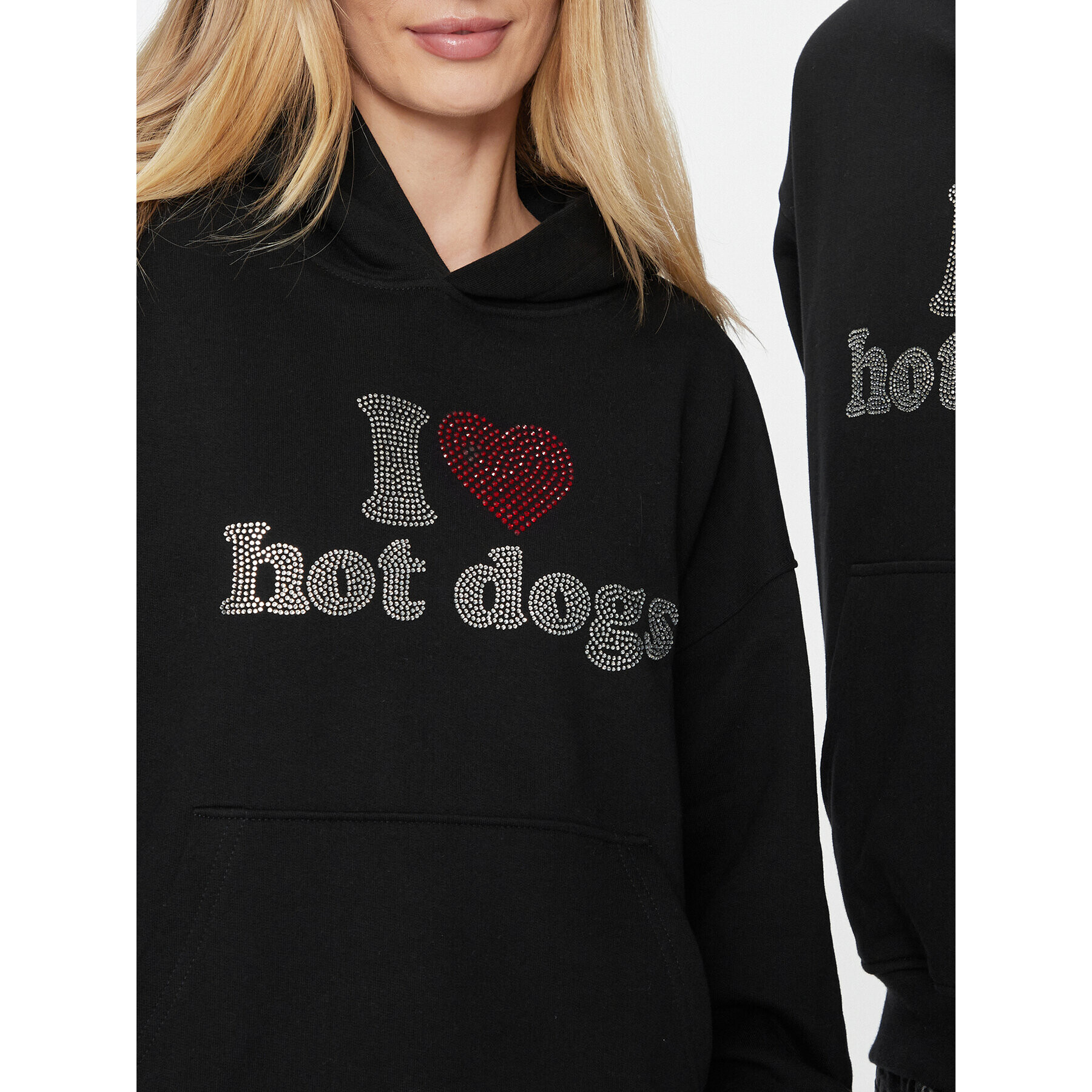 2005 Суитшърт Unisex Hot Dogs Черен Oversize - Pepit.bg