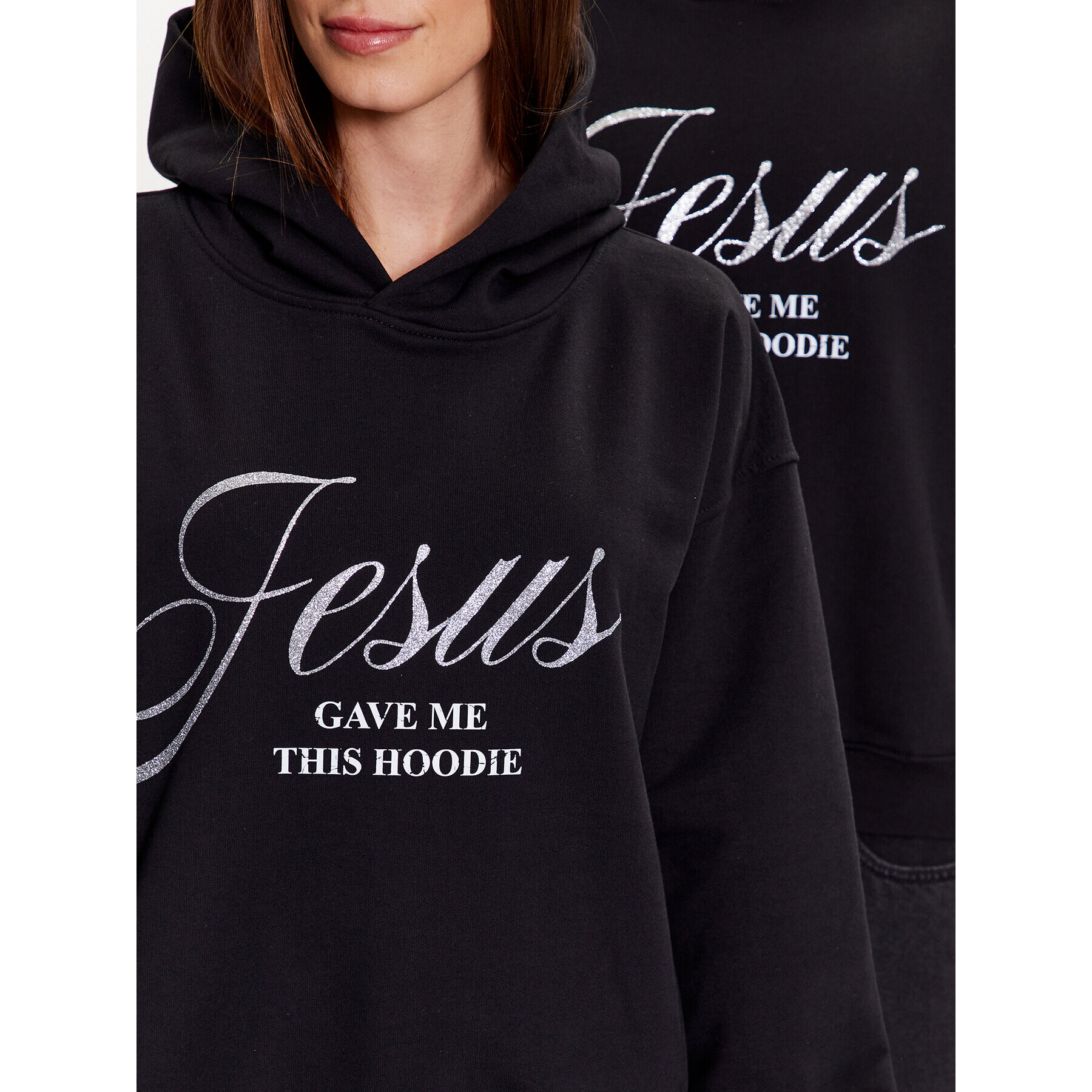 2005 Суитшърт Unisex Jesus Черен Regular Fit - Pepit.bg