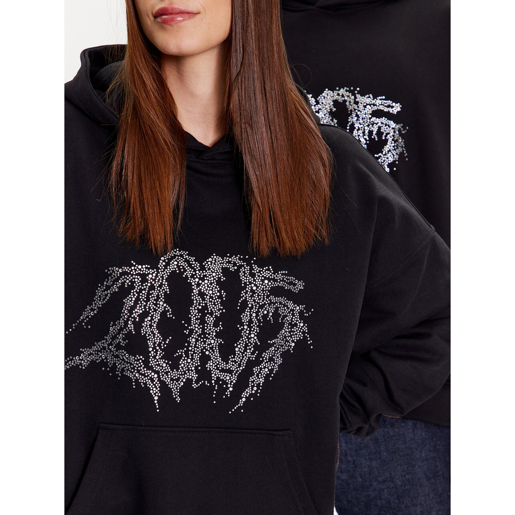 2005 Суитшърт Unisex Metal Horned Черен Regular Fit - Pepit.bg