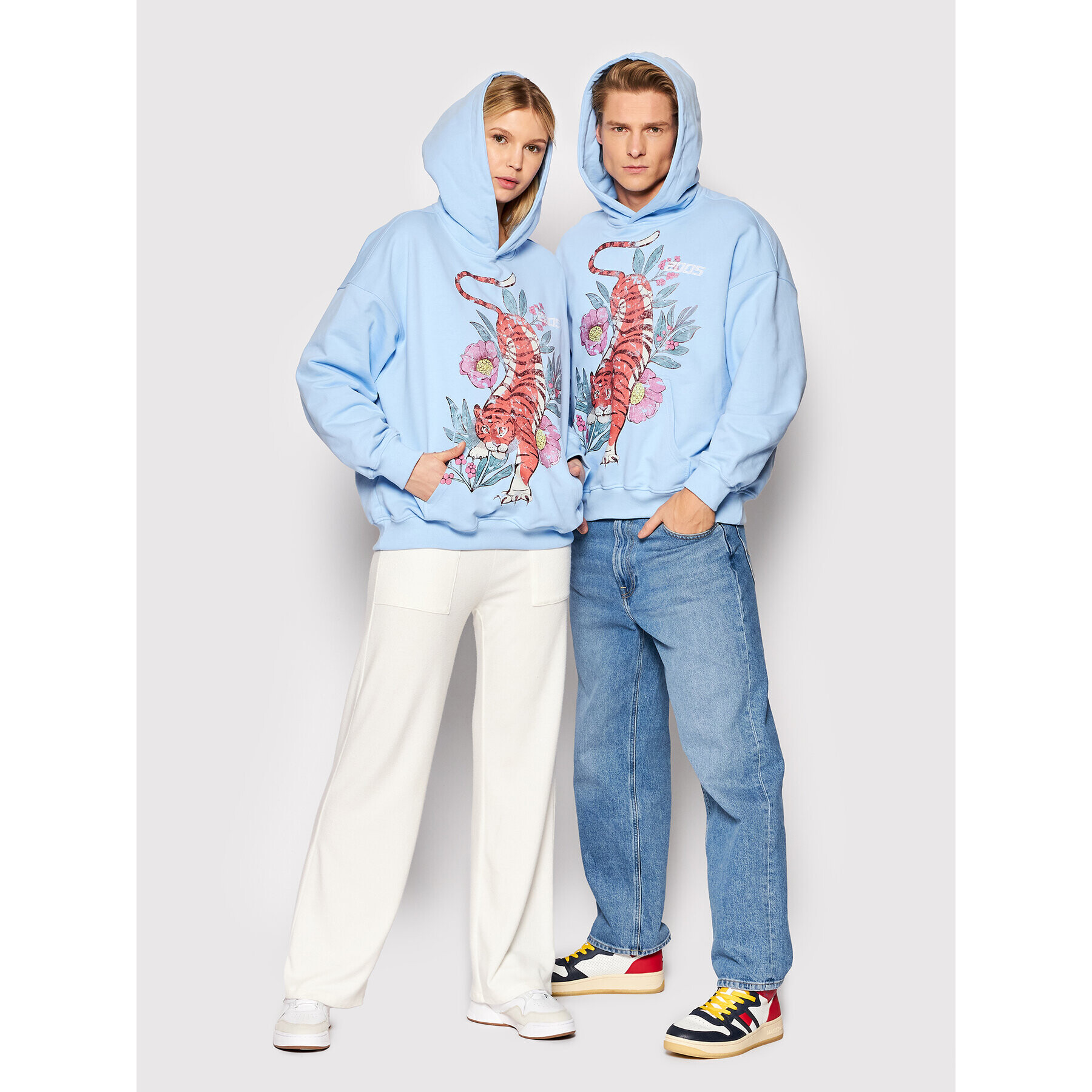 2005 Суитшърт Unisex Oriental Син Regular Fit - Pepit.bg