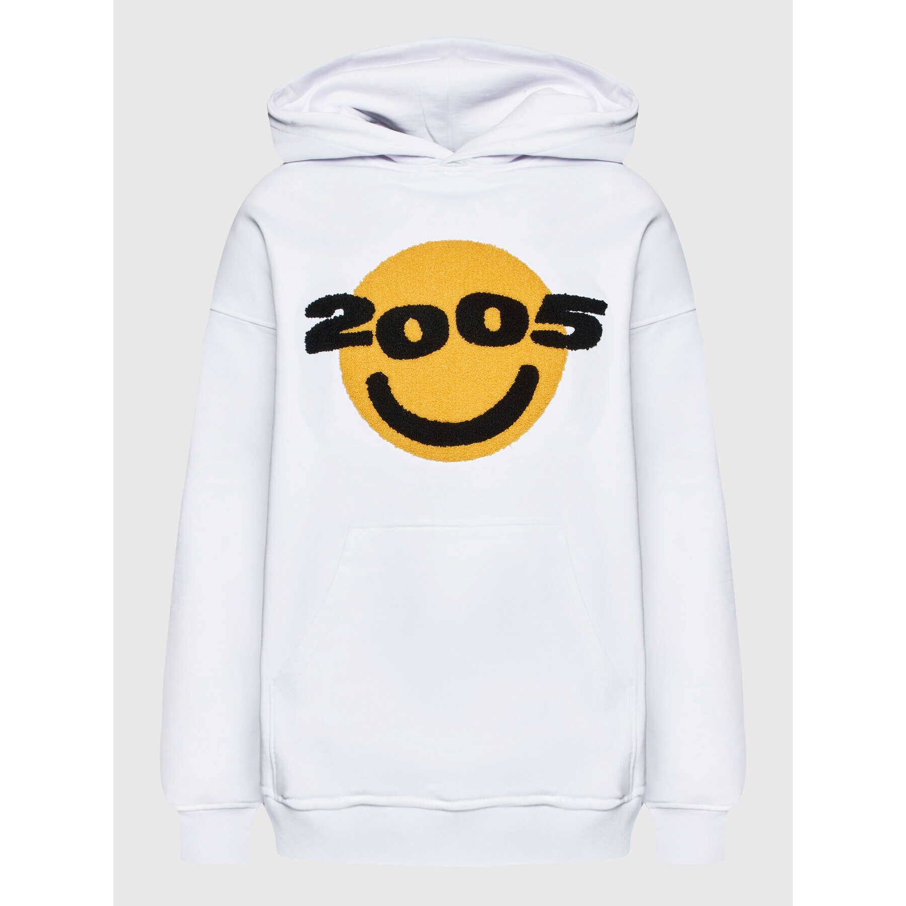 2005 Суитшърт Unisex Smiley Бял Regular Fit - Pepit.bg