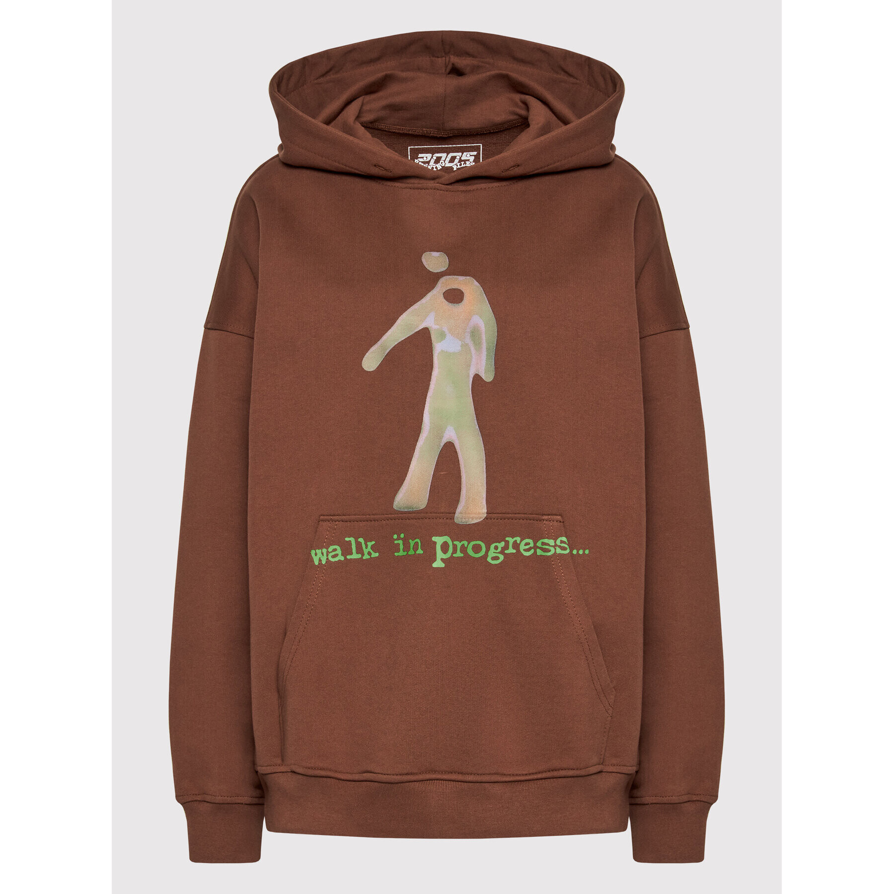 2005 Суитшърт Unisex Walk In Progress Hoodie Кафяв Regular Fit - Pepit.bg