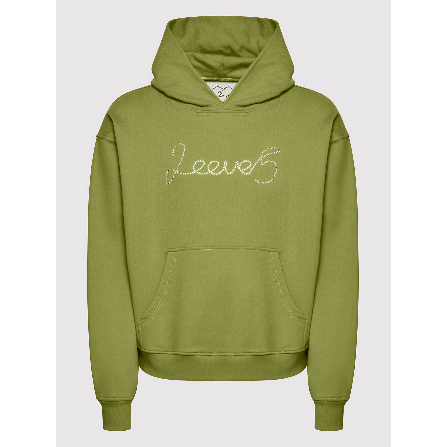 2005 Суитшърт Unisex X Leeves „2eeve5” Зелен Relaxed Fit - Pepit.bg