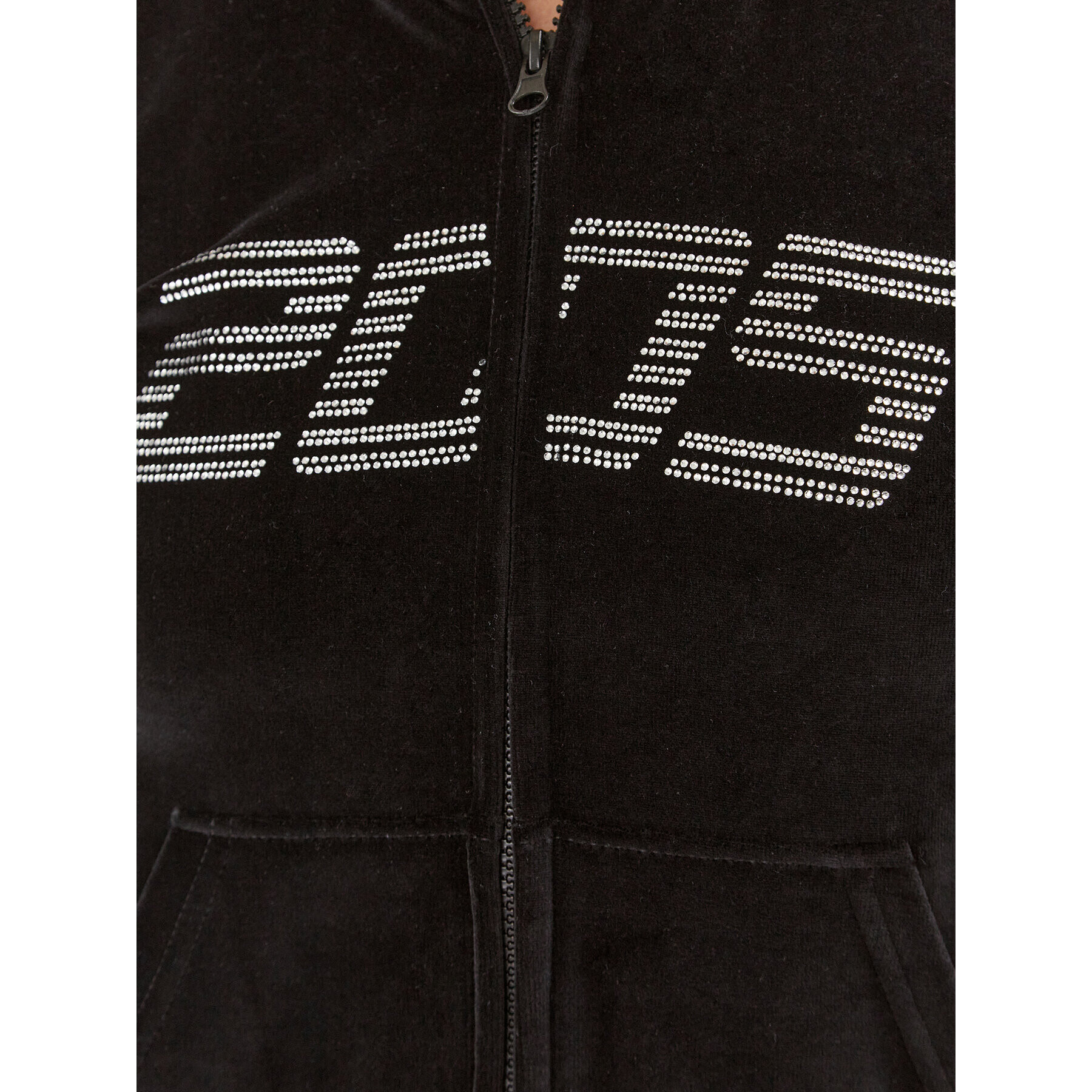 2005 Суитшърт Velour Zip Hoodie Черен Regular Fit - Pepit.bg