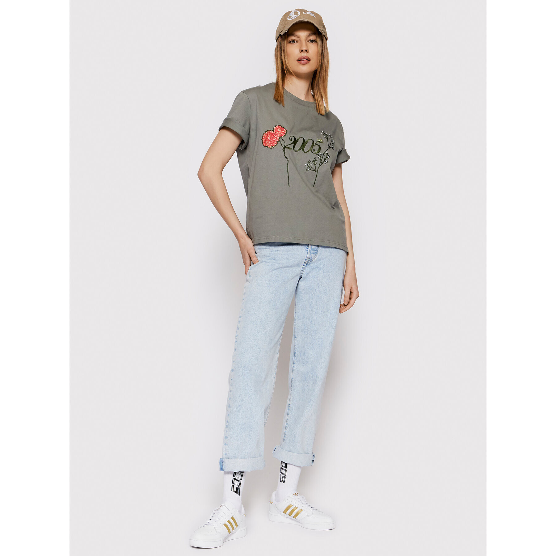 2005 Тишърт Unisex Dalia Зелен Relaxed Fit - Pepit.bg
