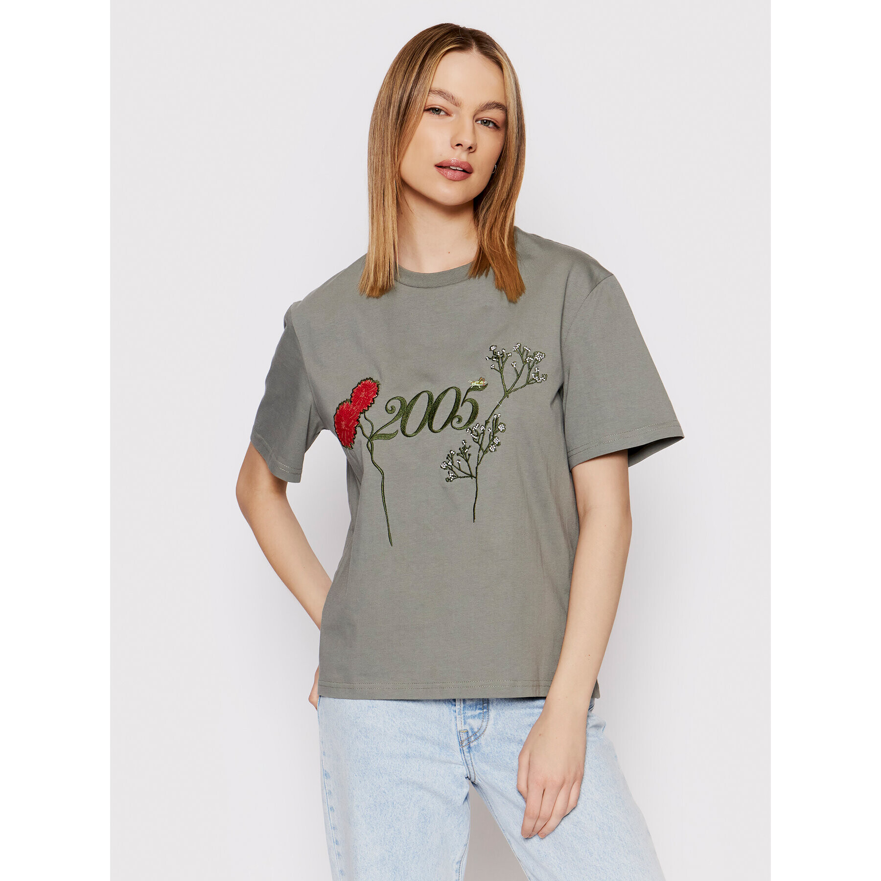 2005 Тишърт Unisex Dalia Зелен Relaxed Fit - Pepit.bg