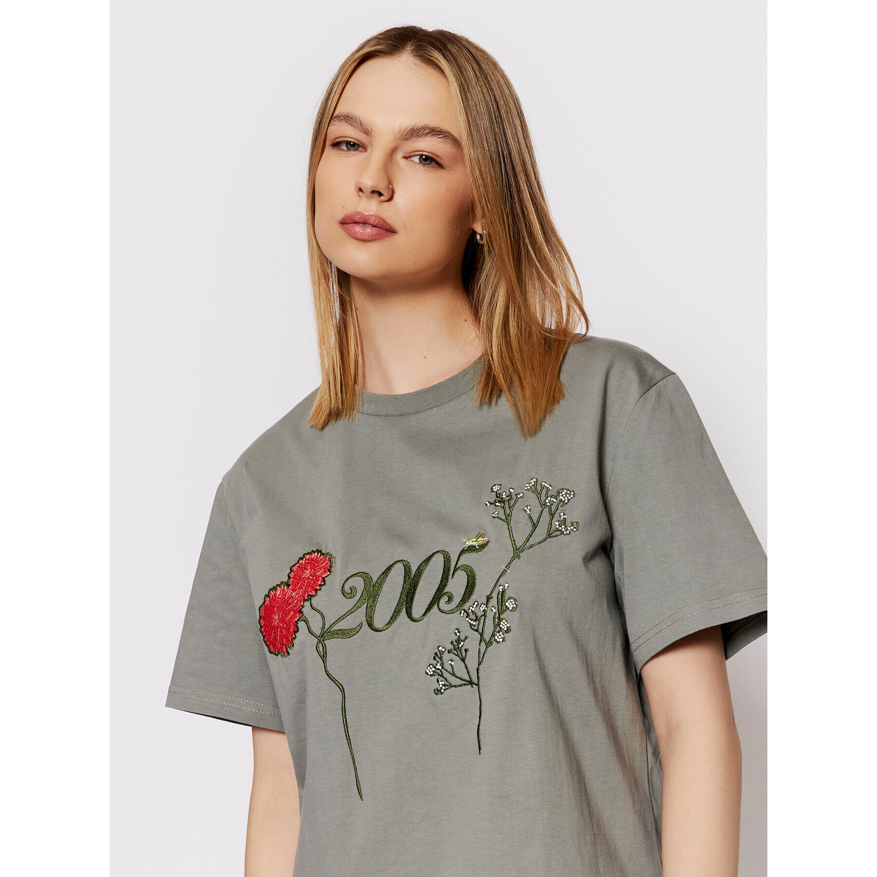 2005 Тишърт Unisex Dalia Зелен Relaxed Fit - Pepit.bg