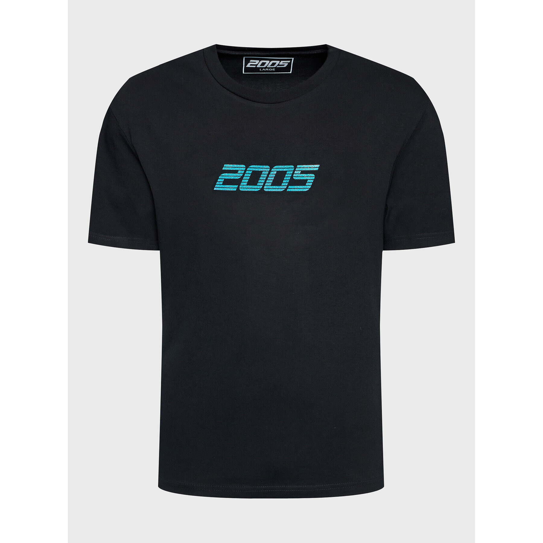 2005 Тишърт Unisex Holo Черен Relaxed Fit - Pepit.bg