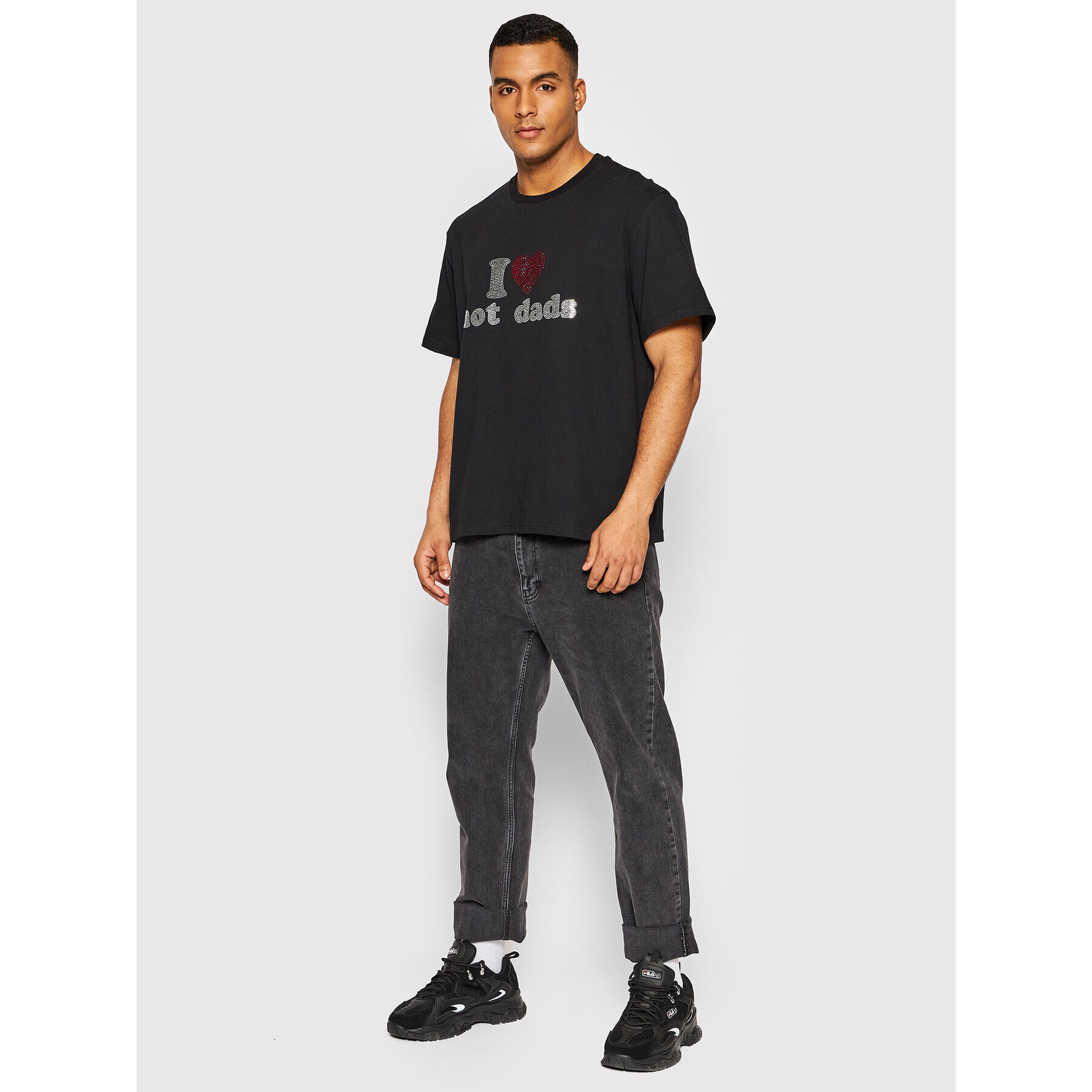 2005 Тишърт Unisex Hot Dads Черен Regular Fit - Pepit.bg