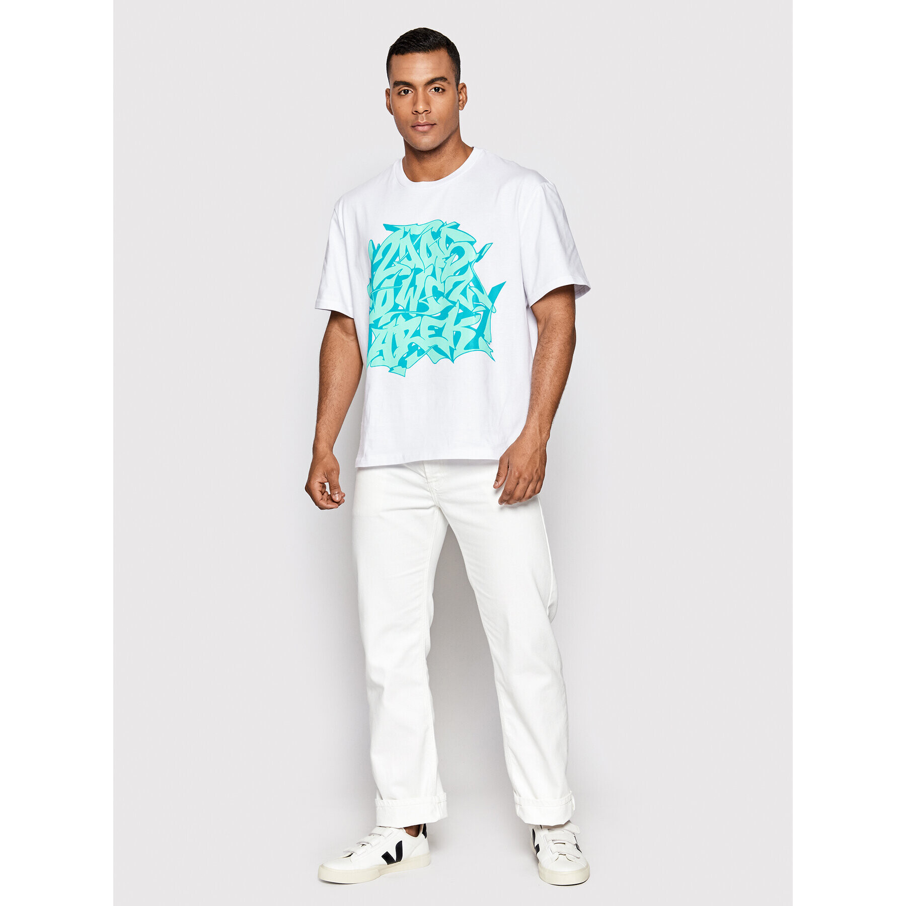2005 Тишърт Unisex Owczarek Бял Regular Fit - Pepit.bg