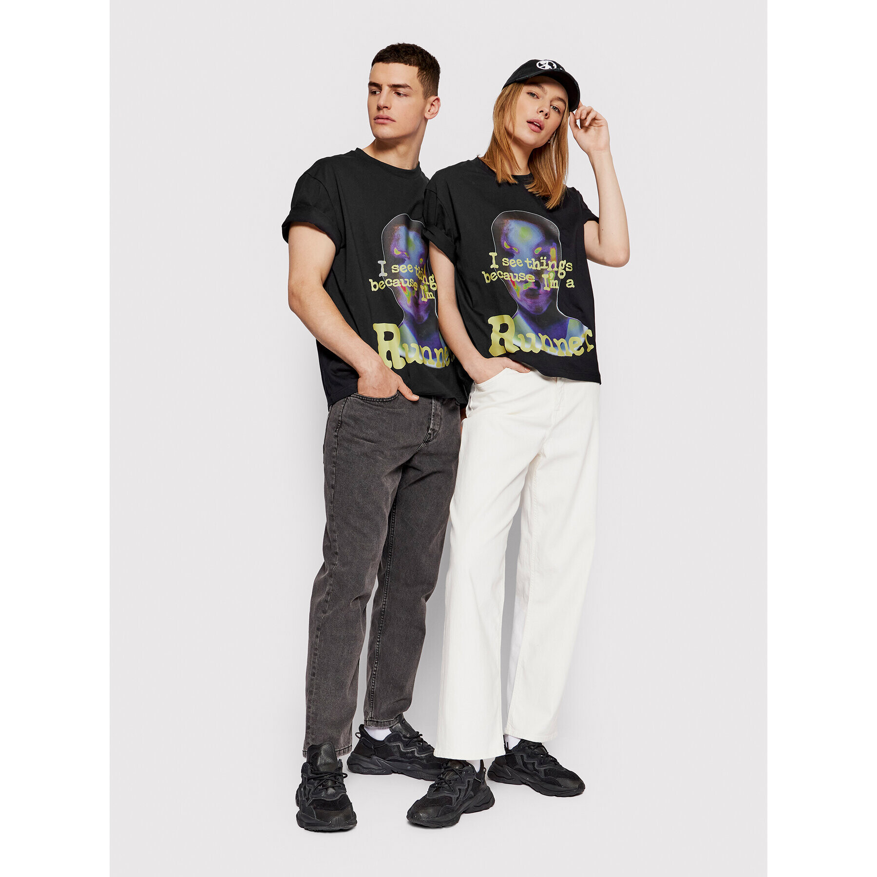 2005 Тишърт Unisex Runner Черен Regular Fit - Pepit.bg