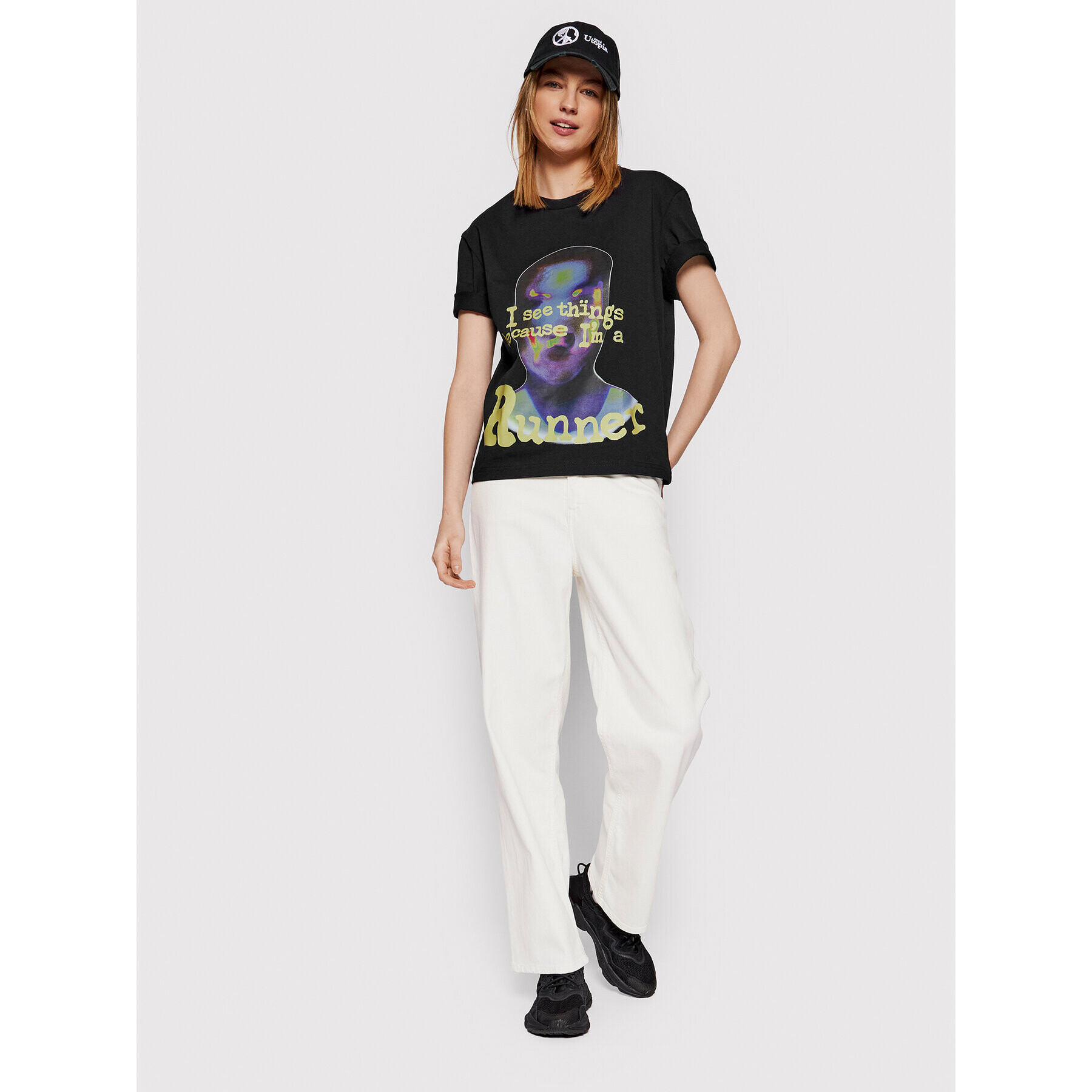 2005 Тишърт Unisex Runner Черен Regular Fit - Pepit.bg