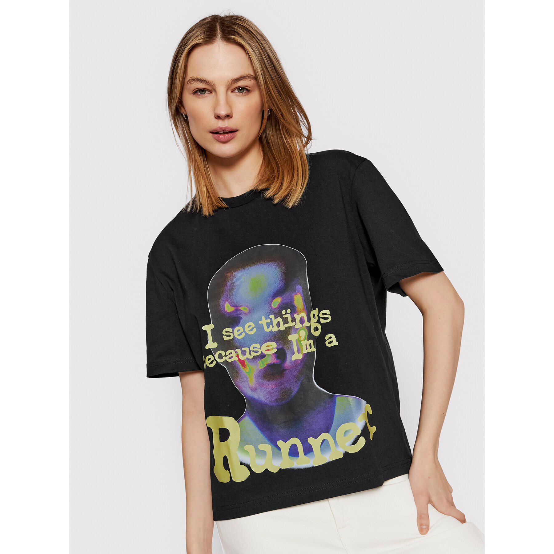 2005 Тишърт Unisex Runner Черен Regular Fit - Pepit.bg