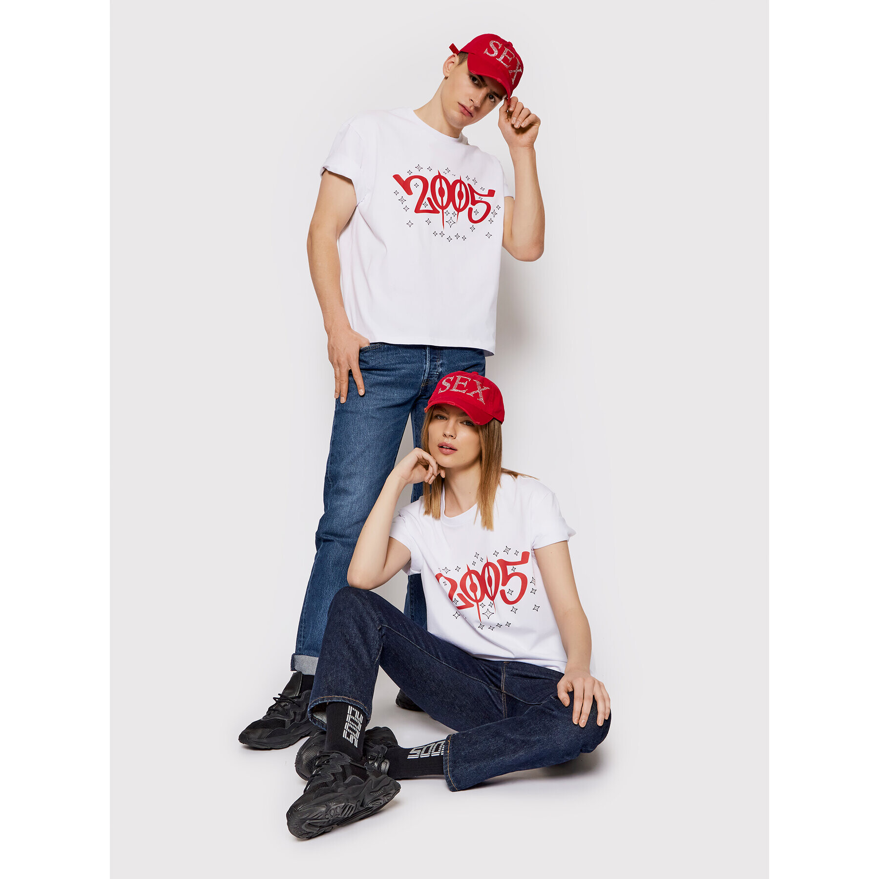 2005 Тишърт Unisex Variation Бял Regular Fit - Pepit.bg