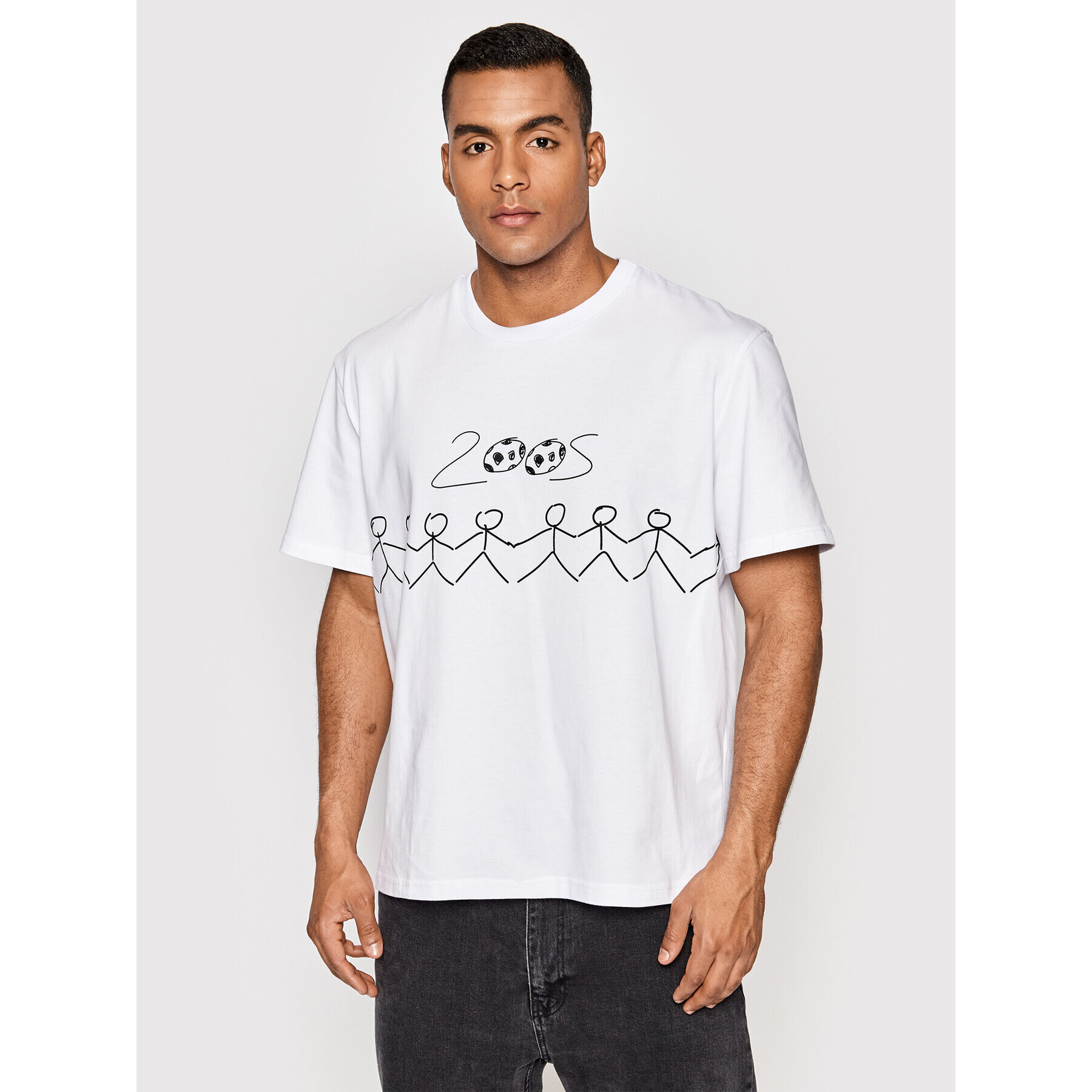 2005 Тишърт Unisex Wst Бял Regular Fit - Pepit.bg