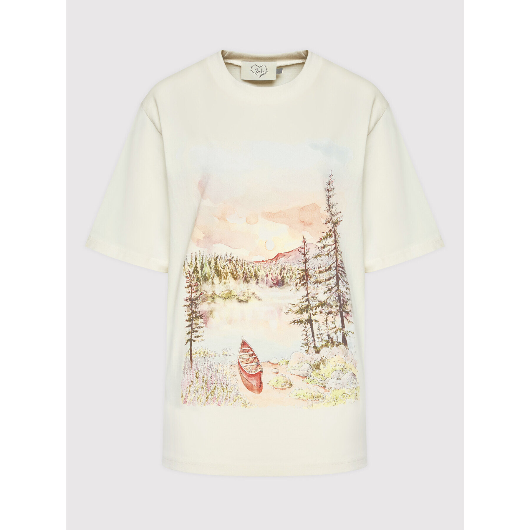 2005 Тишърт Unisex X Leeves „Good Morning” Бежов Regular Fit - Pepit.bg