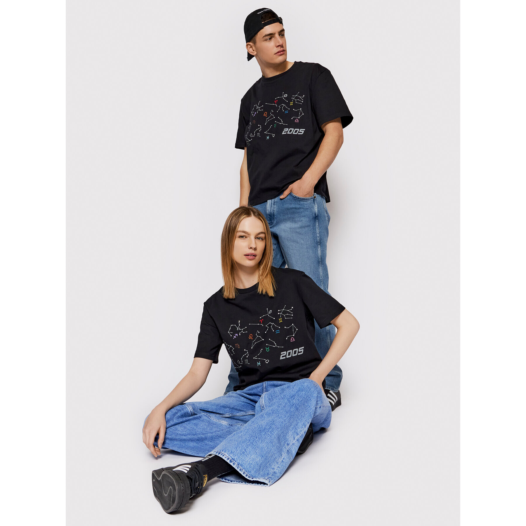 2005 Тишърт Unisex Zodiac Черен Regular Fit - Pepit.bg