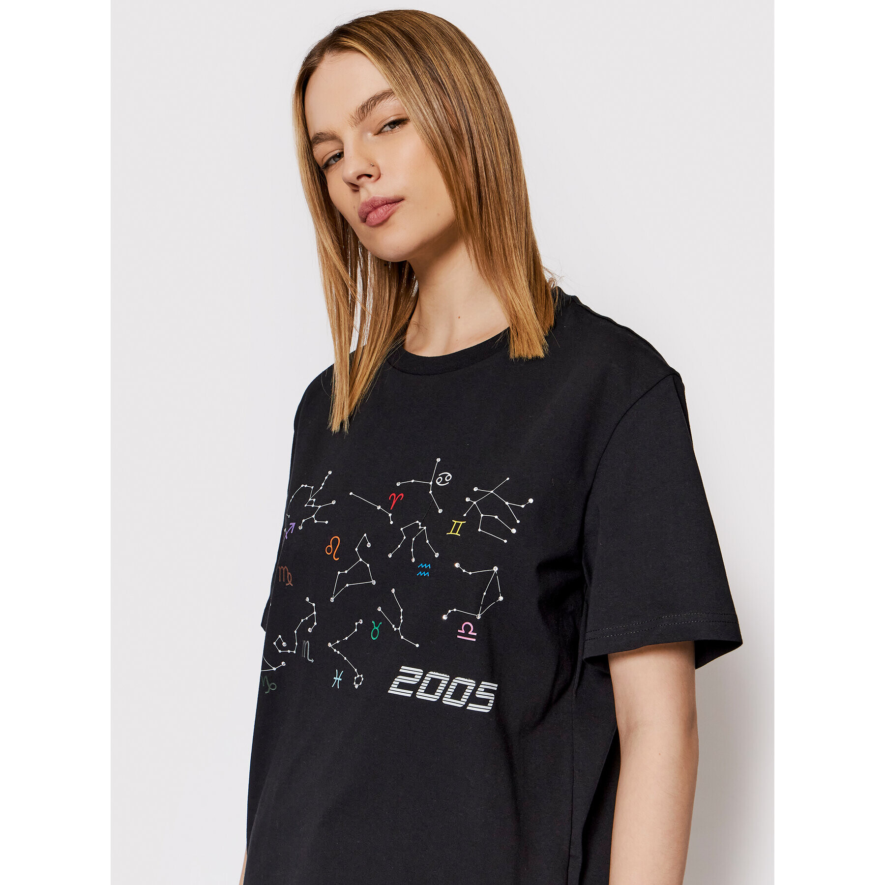 2005 Тишърт Unisex Zodiac Черен Regular Fit - Pepit.bg
