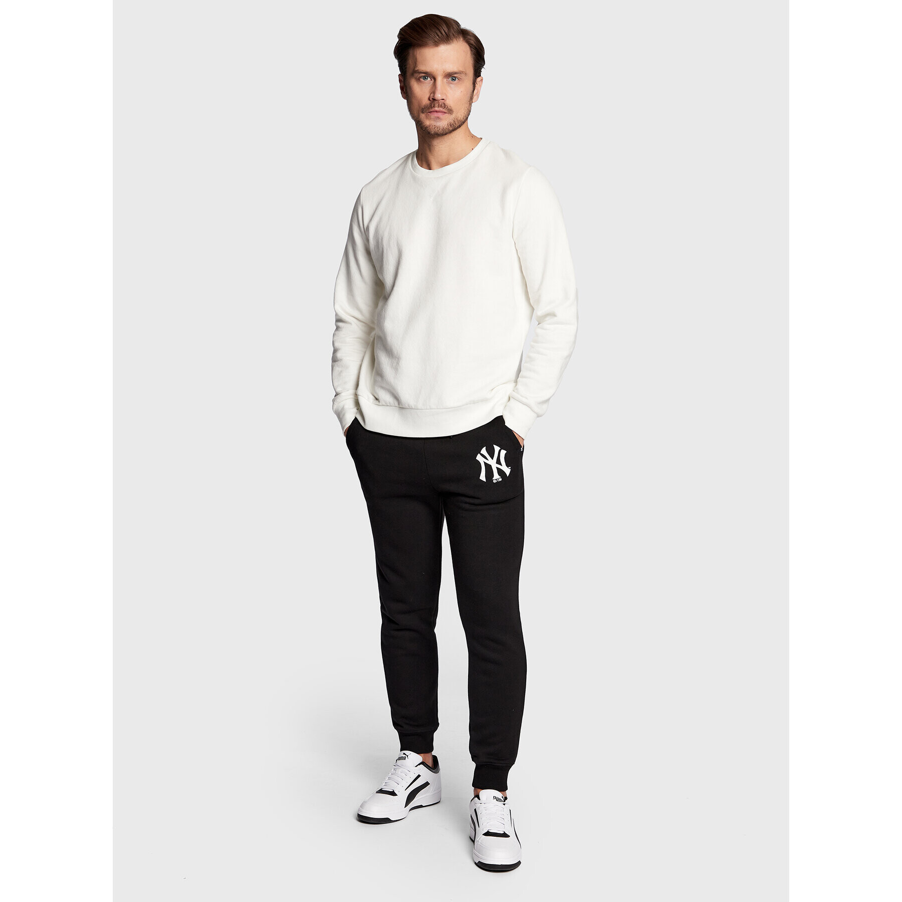 47 Brand Долнище анцуг Imprint Burnside BB017PEMIBP548256JK Черен Regular Fit - Pepit.bg