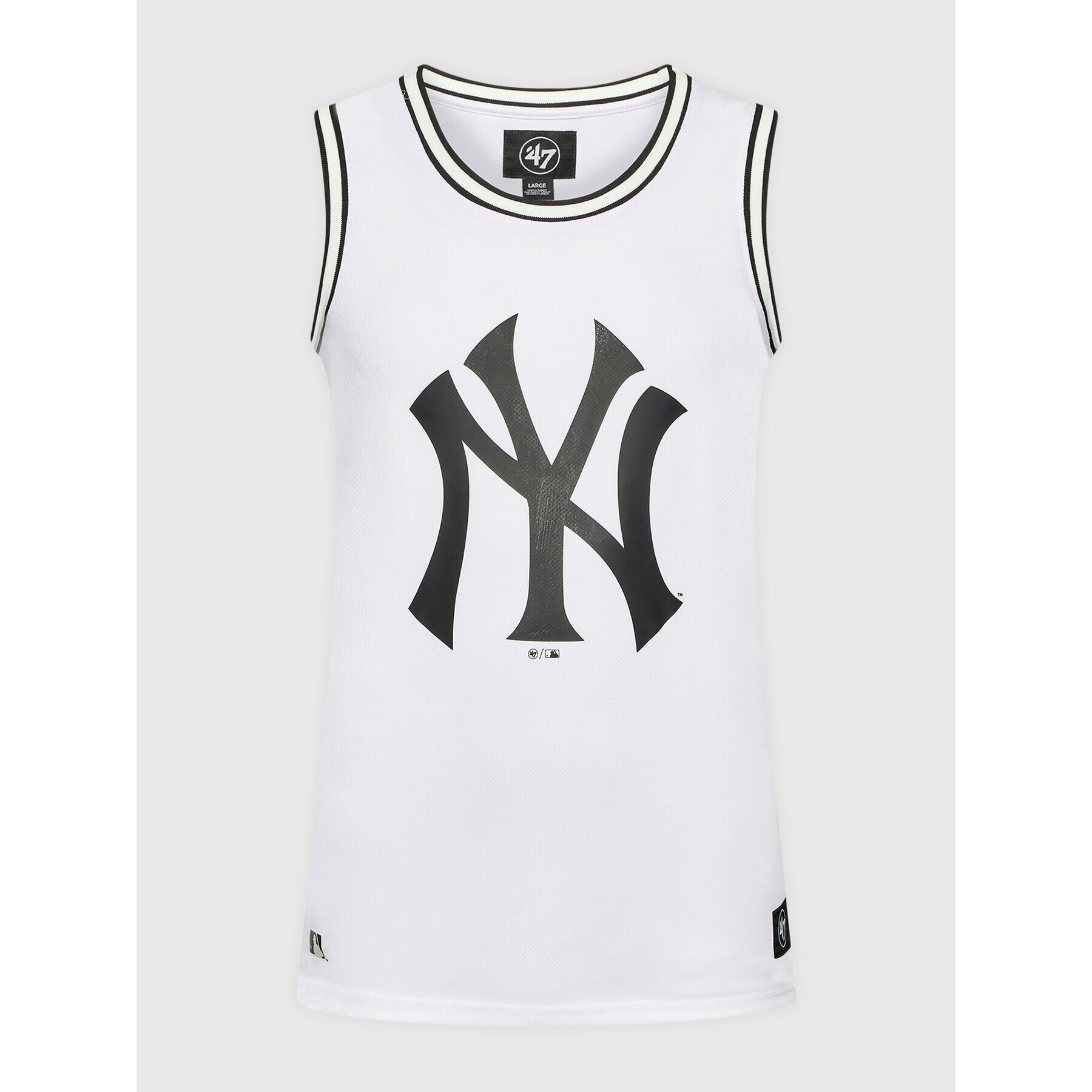 47 Brand Мъжки топ Grafton BB017PEMGRF553862WW Бял Regular Fit - Pepit.bg