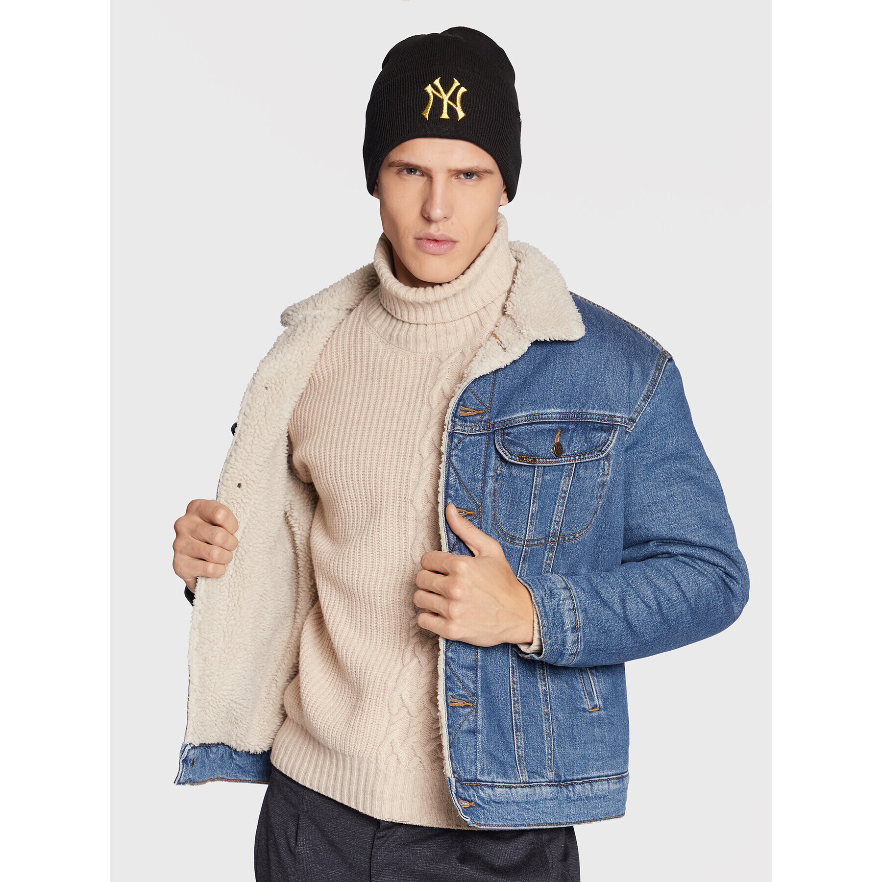 47 Brand Шапка New York Yankees B-HYMKM17ACE-BKD Черен - Pepit.bg