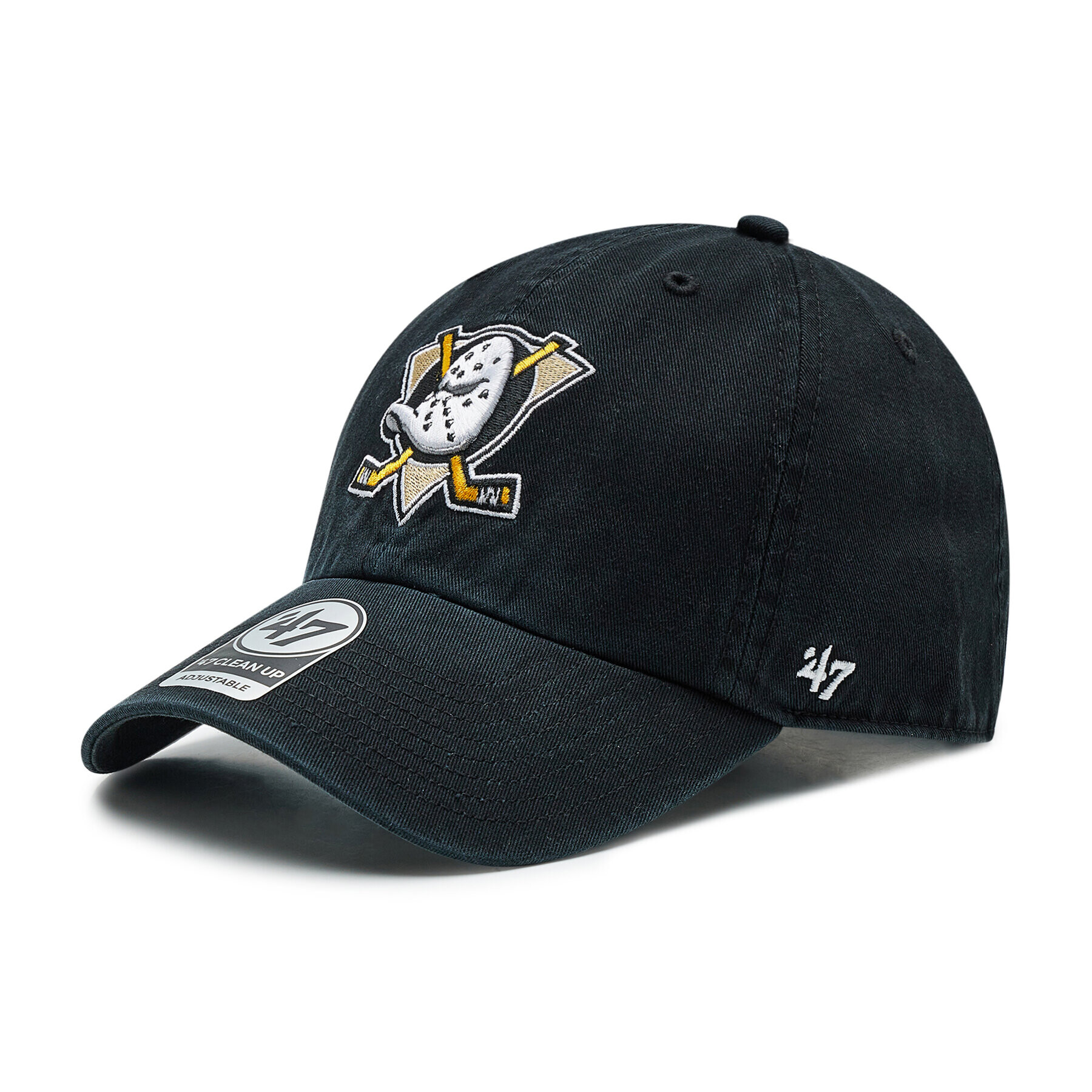 47 Brand Шапка с козирка Anaheim Ducks '47 Clean Up H-NLRGW25GWS-BKC Черен - Pepit.bg