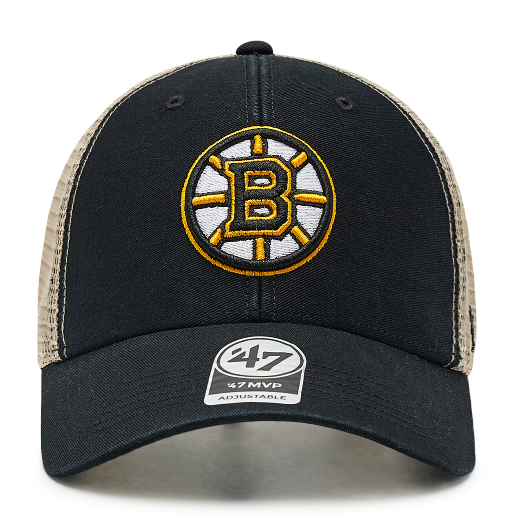 47 Brand Шапка с козирка Boston Bruins Flagship Trucker H-FLGSW01GWP-BK Черен - Pepit.bg