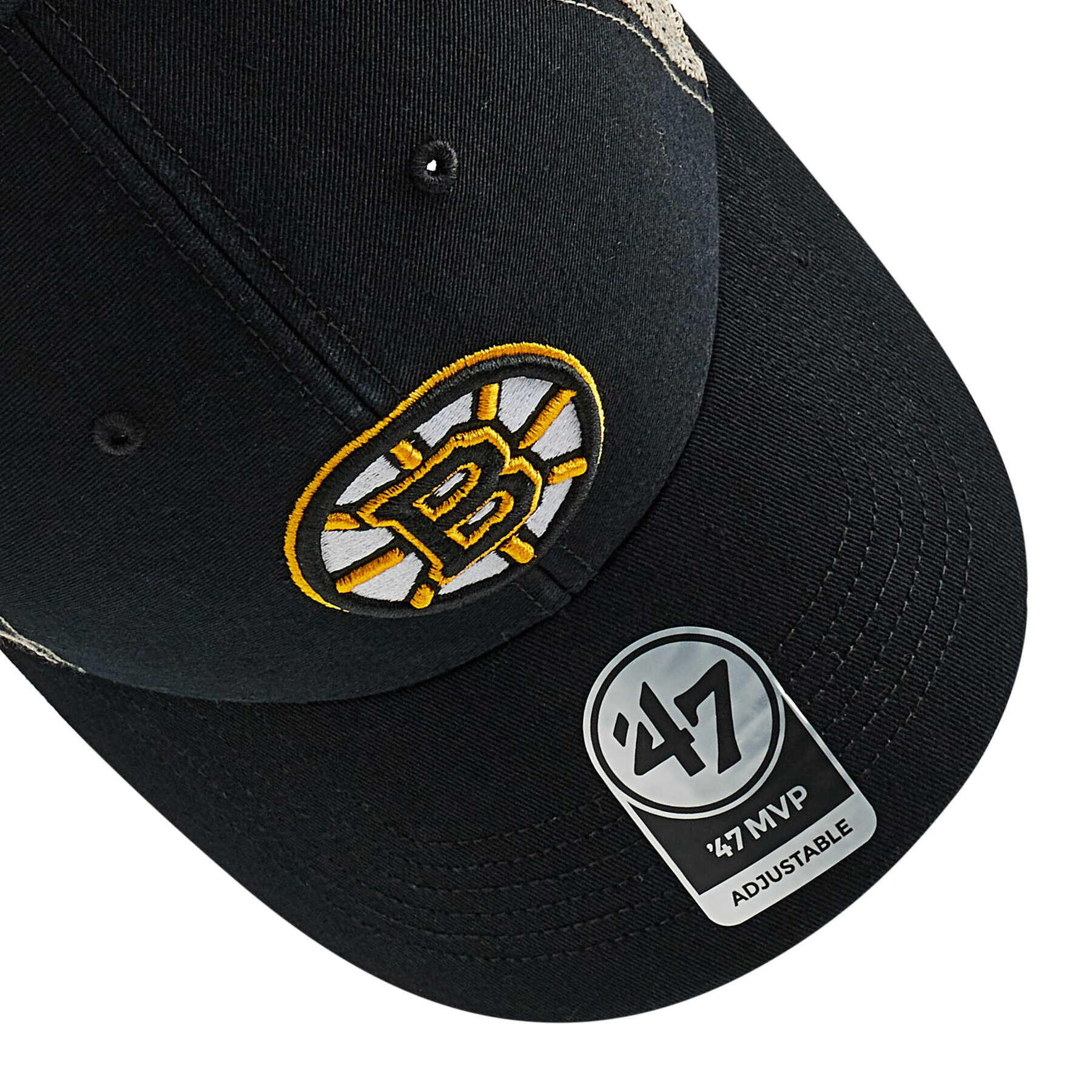 47 Brand Шапка с козирка Boston Bruins Flagship Trucker H-FLGSW01GWP-BK Черен - Pepit.bg