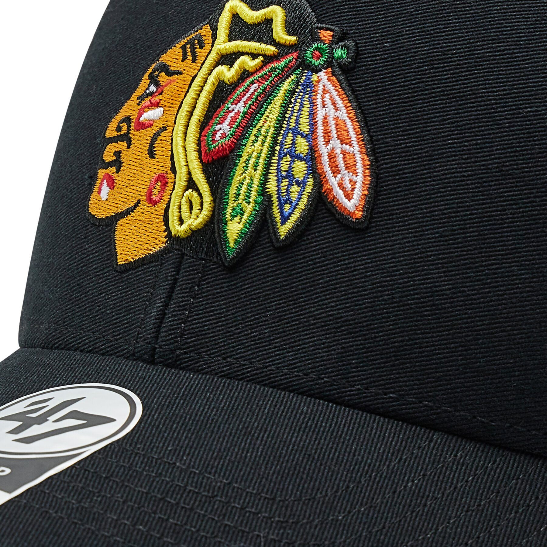 47 Brand Шапка с козирка Chicago Blackhawks FLGSW04GWP Черен - Pepit.bg