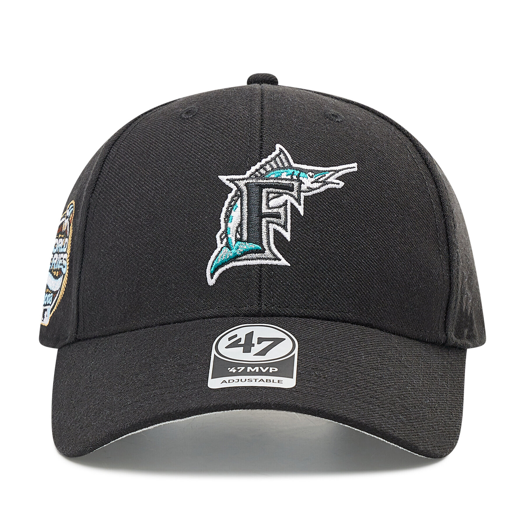 47 Brand Шапка с козирка Miami Marlins Mlb BCWS-SUMVP28WBP-BK03 Черен - Pepit.bg