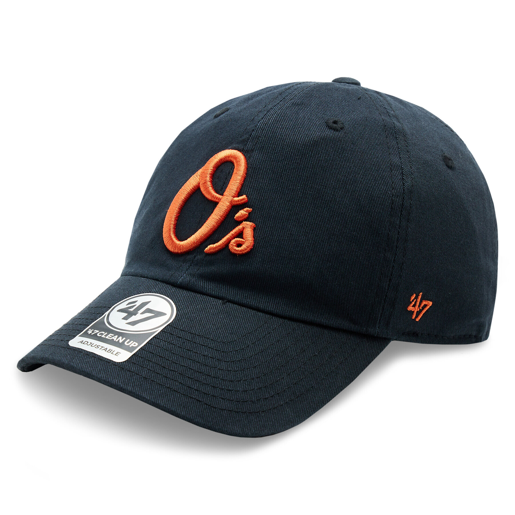 47 Brand Шапка с козирка MLB Baltimore Orioles '47 CLEAN UP B-RGW03GWS-BKO Черен - Pepit.bg