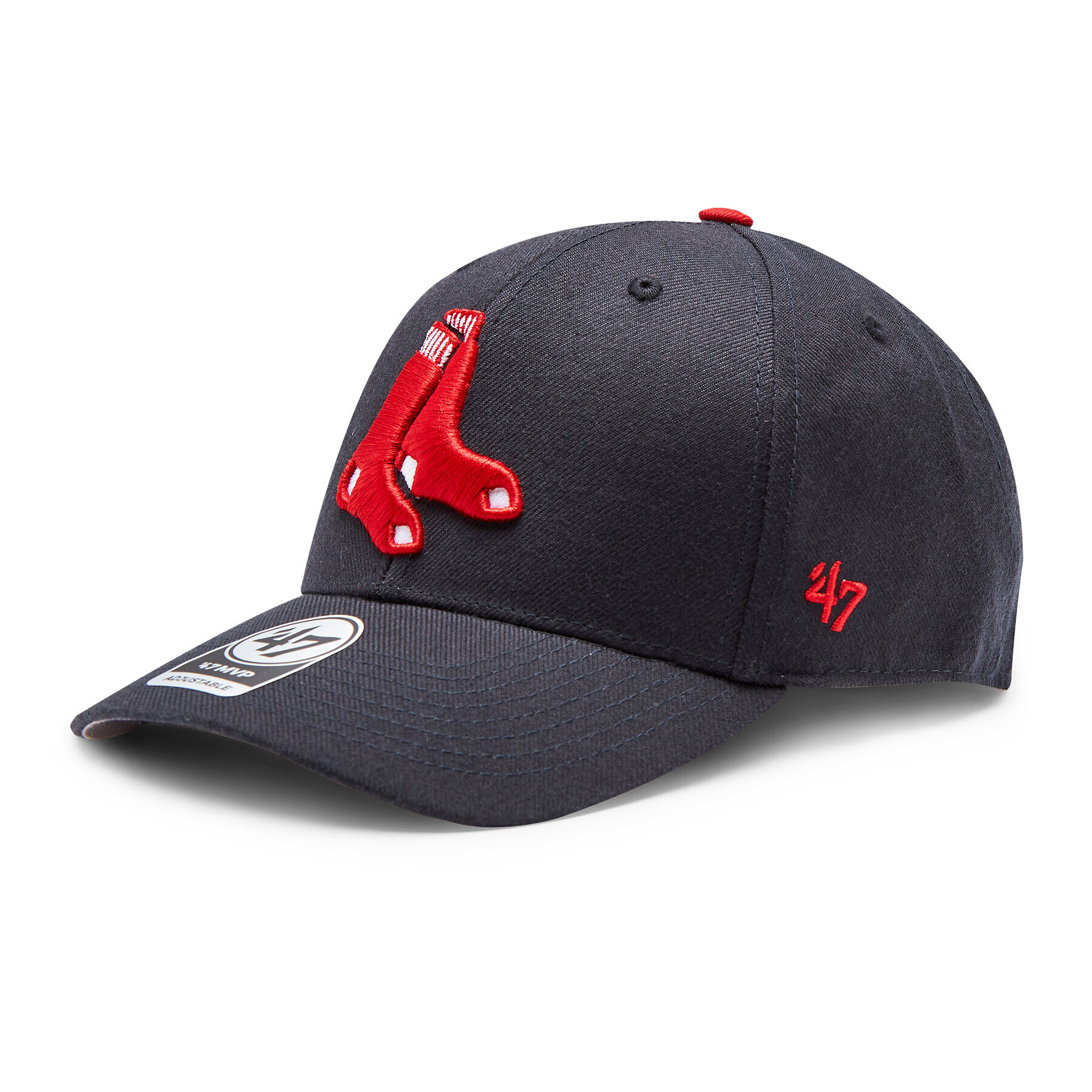 47 Brand Шапка с козирка MLB Boston Red Sox '47 MVP B-MVP02WBV-A1 Тъмносин - Pepit.bg