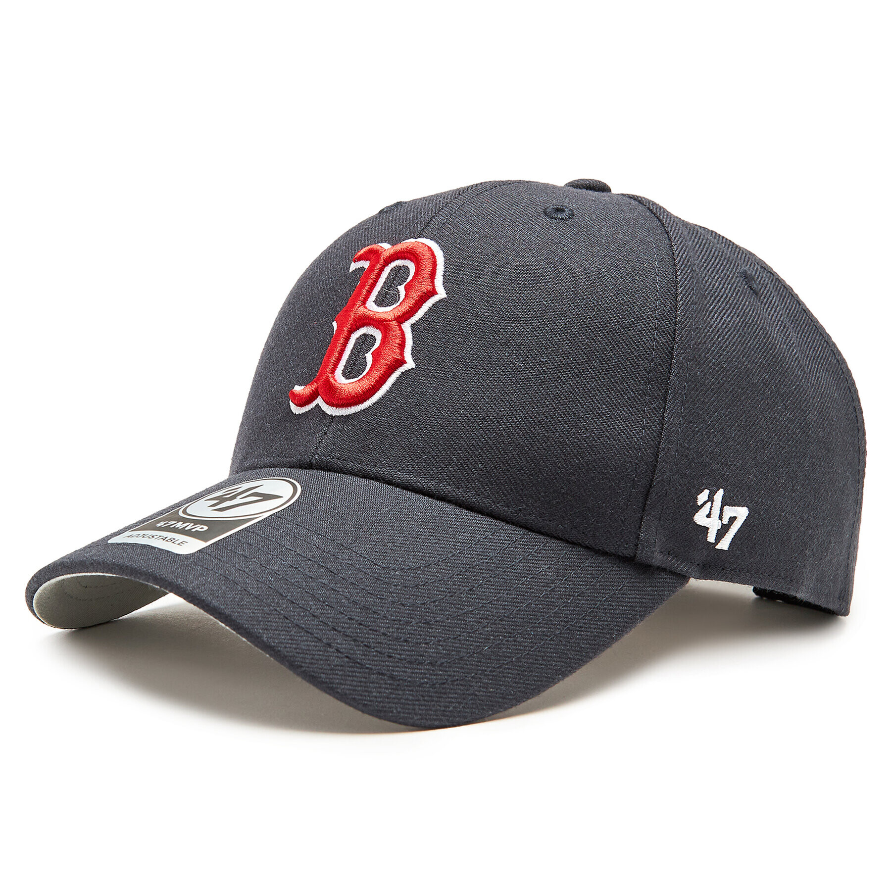 47 Brand Шапка с козирка MLB Boston Red Sox Sure Shot Snapback 47 MVP BCWS-SUMVP02WBP-NY03 Тъмносин - Pepit.bg